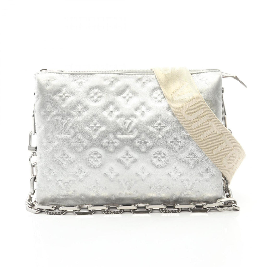 Louis Vuitton Silver Leather Shoulder Bag
