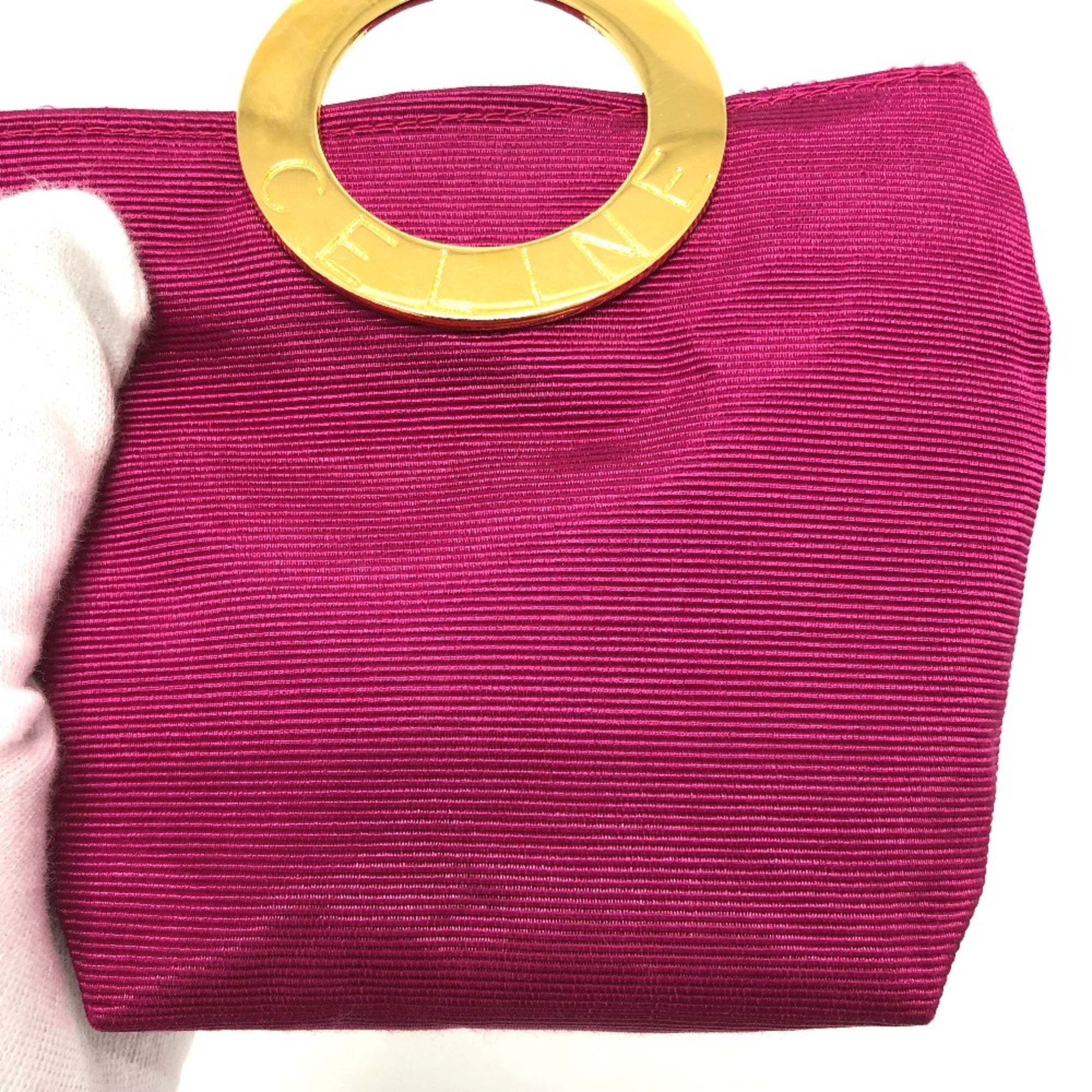 Celine Pink Cloth Pouch