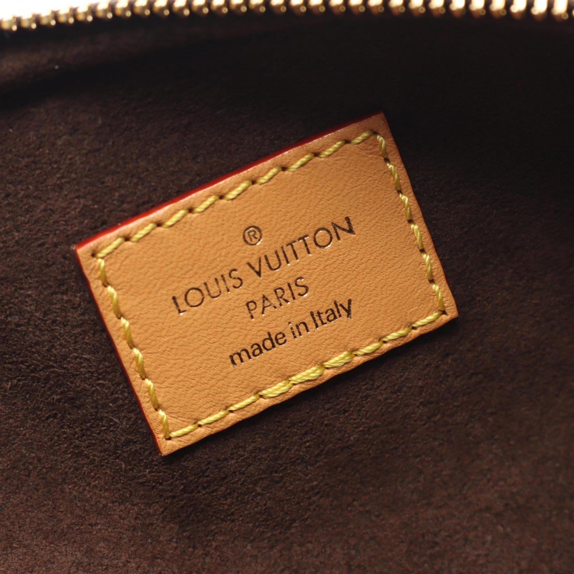 Louis Vuitton Brown Monogram Coated Canvas Leather Handbag