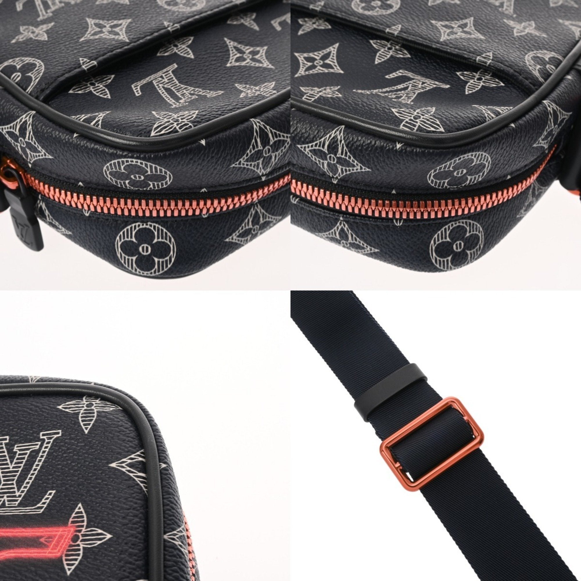 Louis Vuitton Navy Monogram Canvas Shoulder Bag