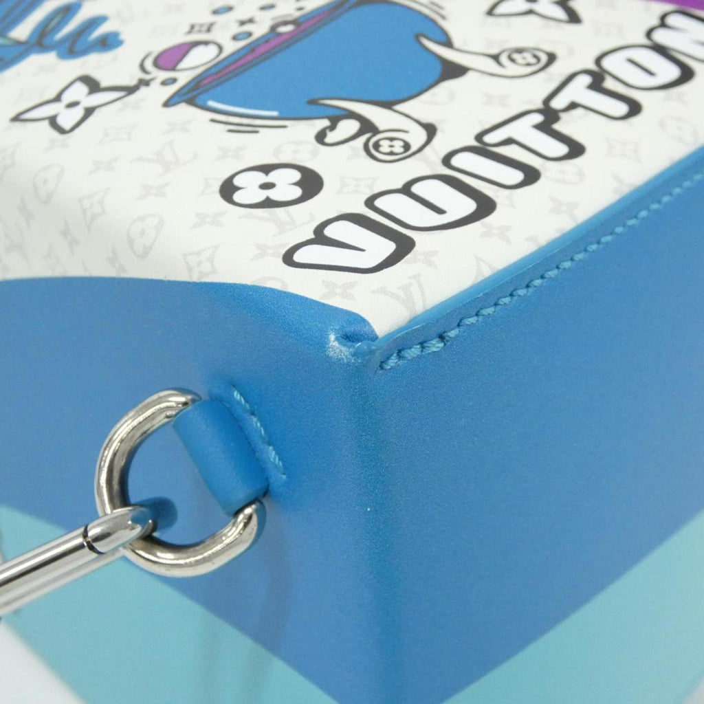 Louis Vuitton Blue Leather Shoulder Bag