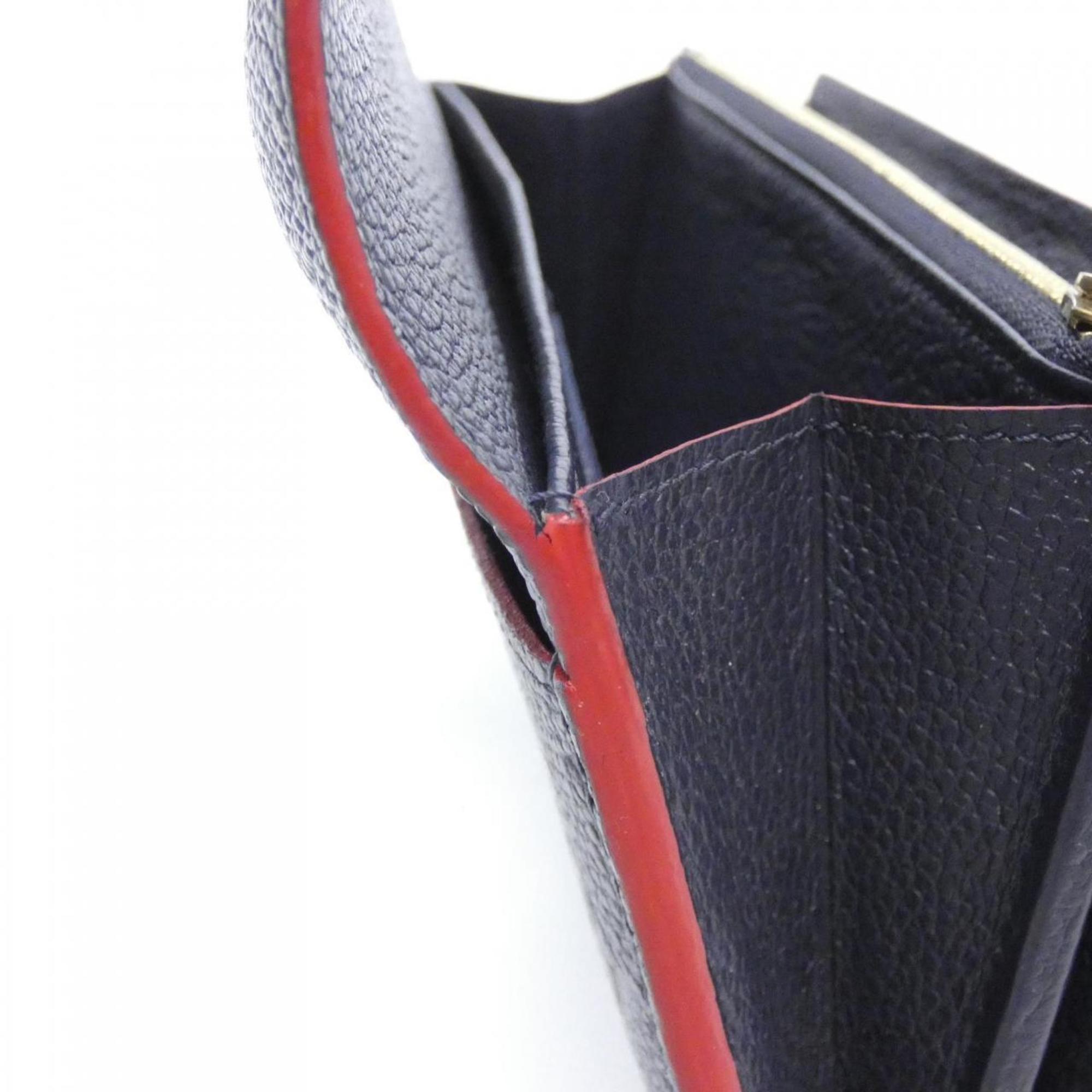Louis Vuitton Marine Rouge Leather Long Wallet