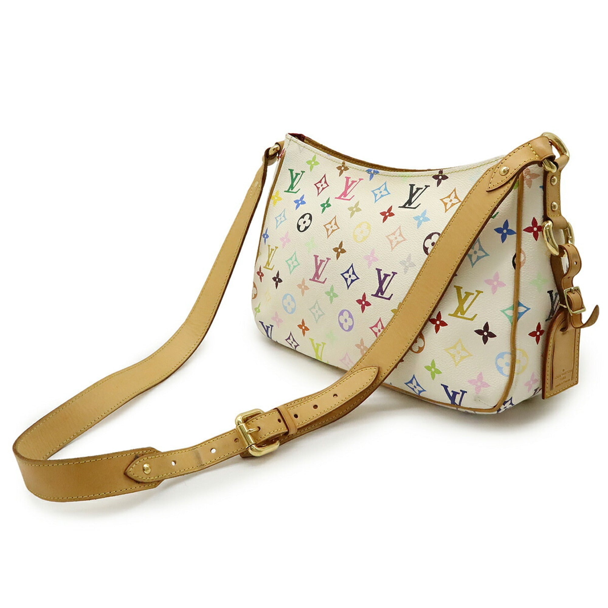 Louis Vuitton Blanc Multi-Color White Monogram Multicolore Shoulder Bag