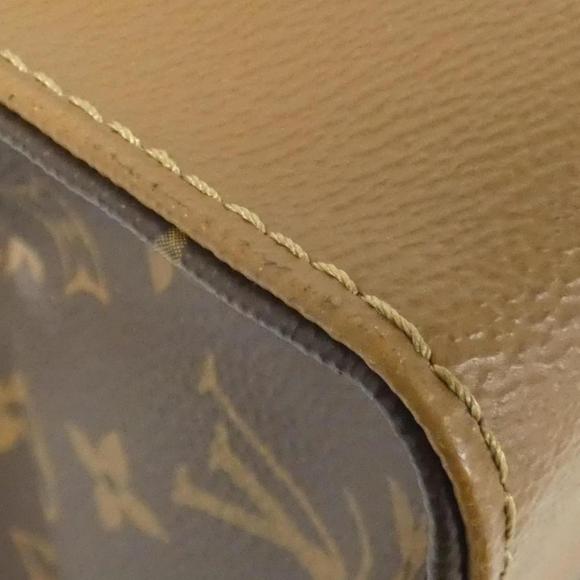 Louis Vuitton Marron Coated Canvas Handbag