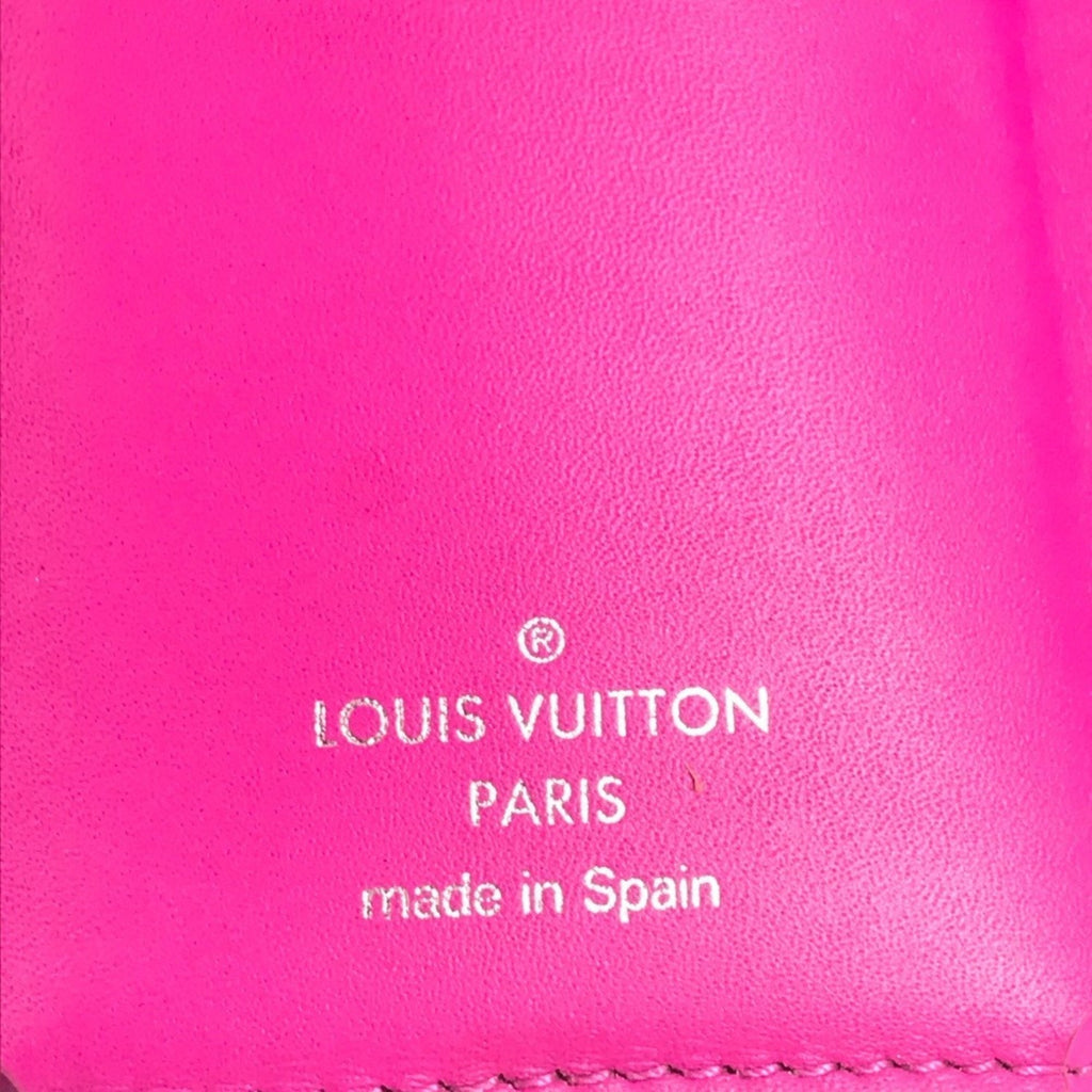 Louis Vuitton Pink Taigarama Wallet (Tri-Fold)