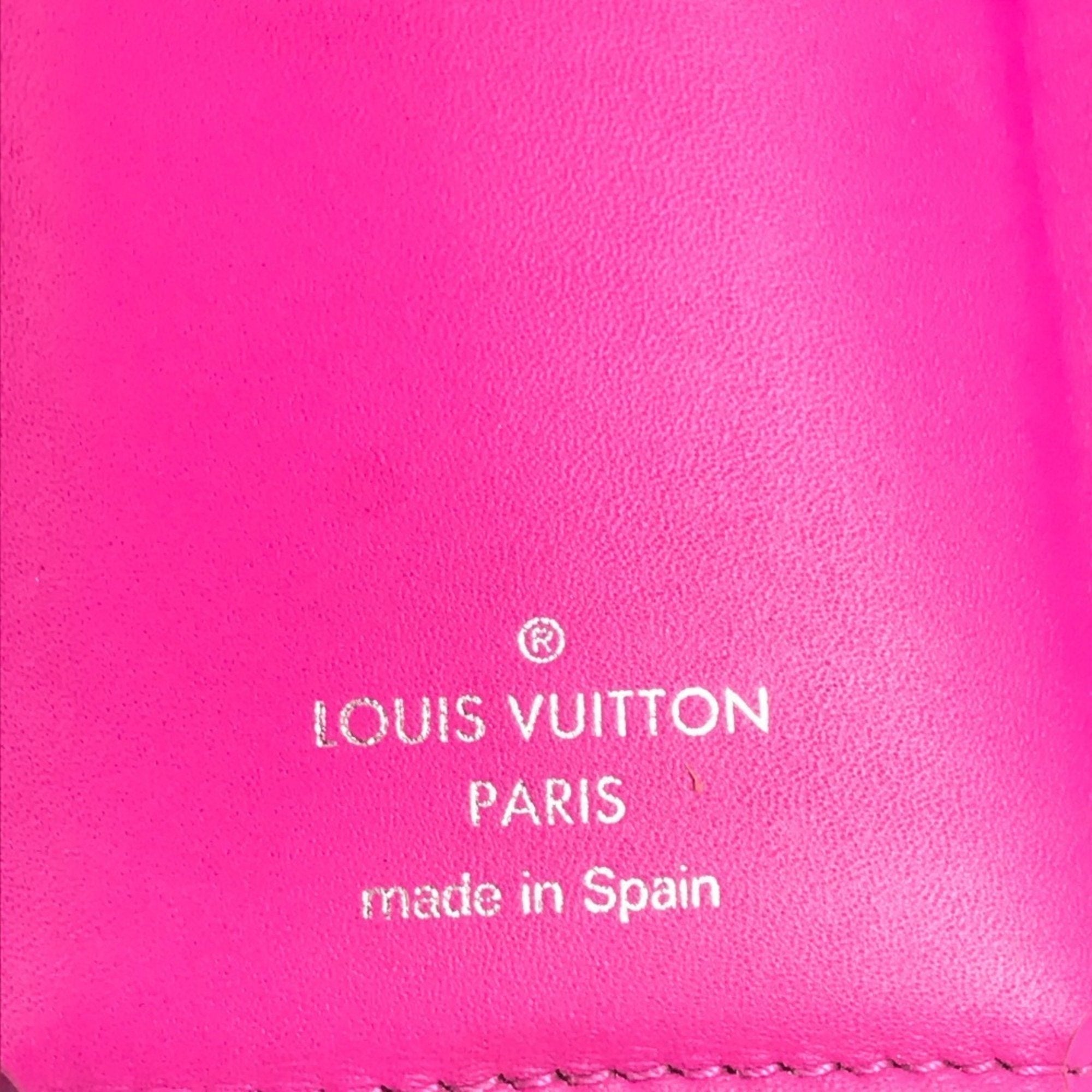 Louis Vuitton Pink Taigarama Wallet (Tri-Fold)