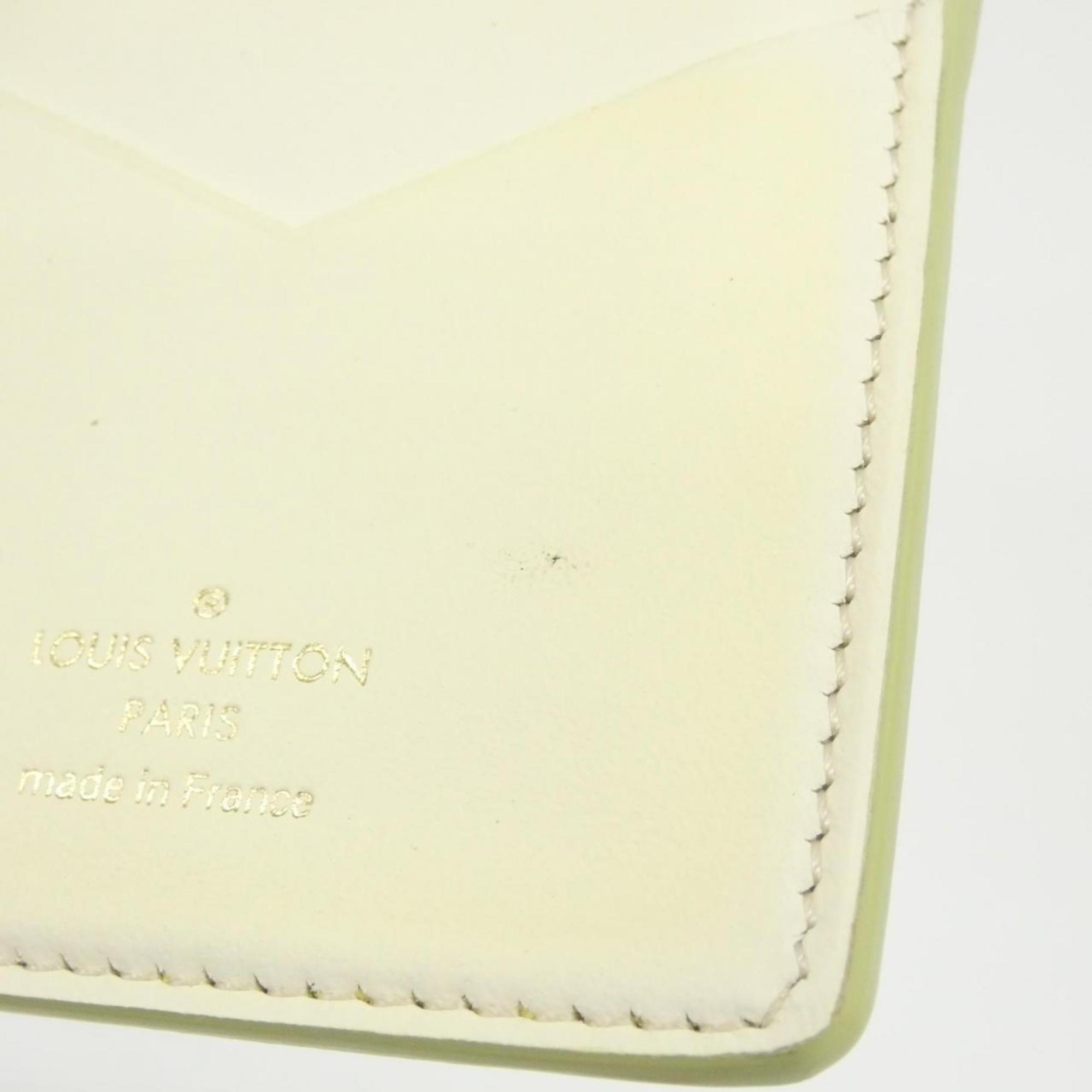 Louis Vuitton Green Leather Long Wallet