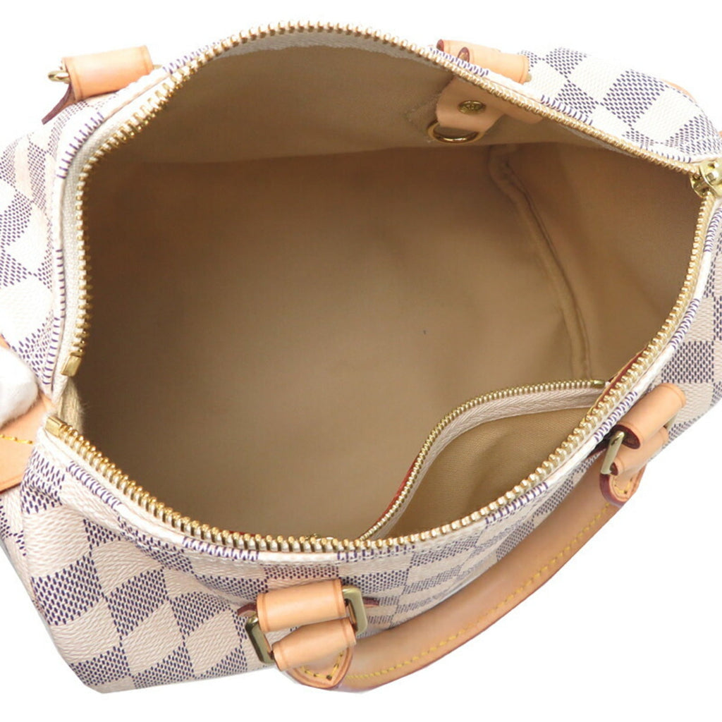 Louis Vuitton White Damier Azur Boston Bag