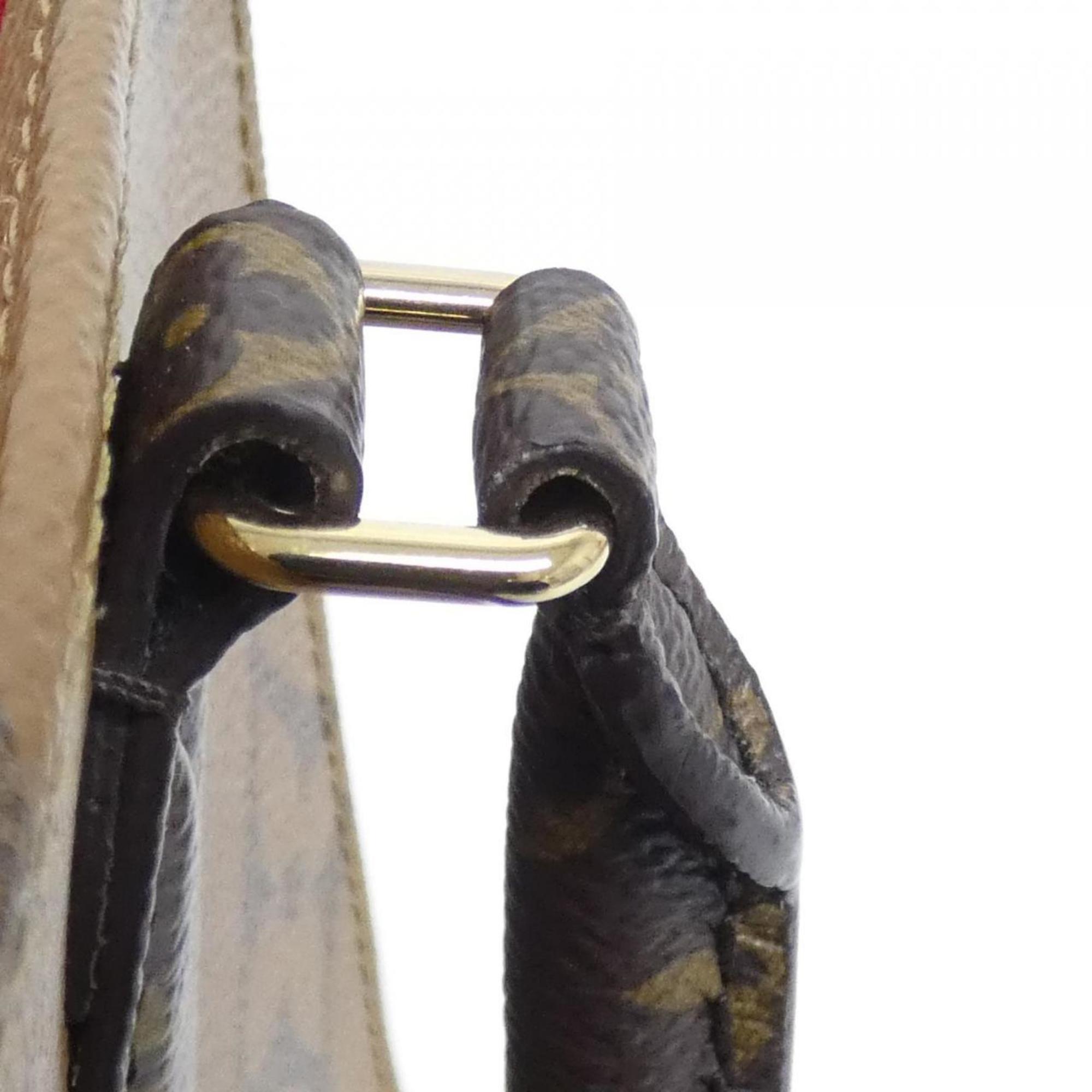 Louis Vuitton Brown Coated Canvas Handbag