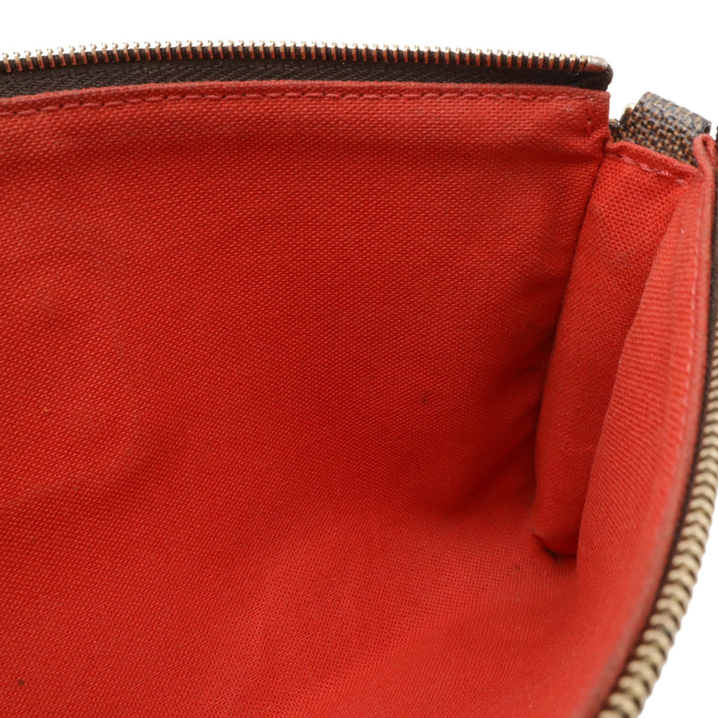 Louis Vuitton Brown Damier Canvas Pvc Damier Canvas Pouch Shoulder Bag