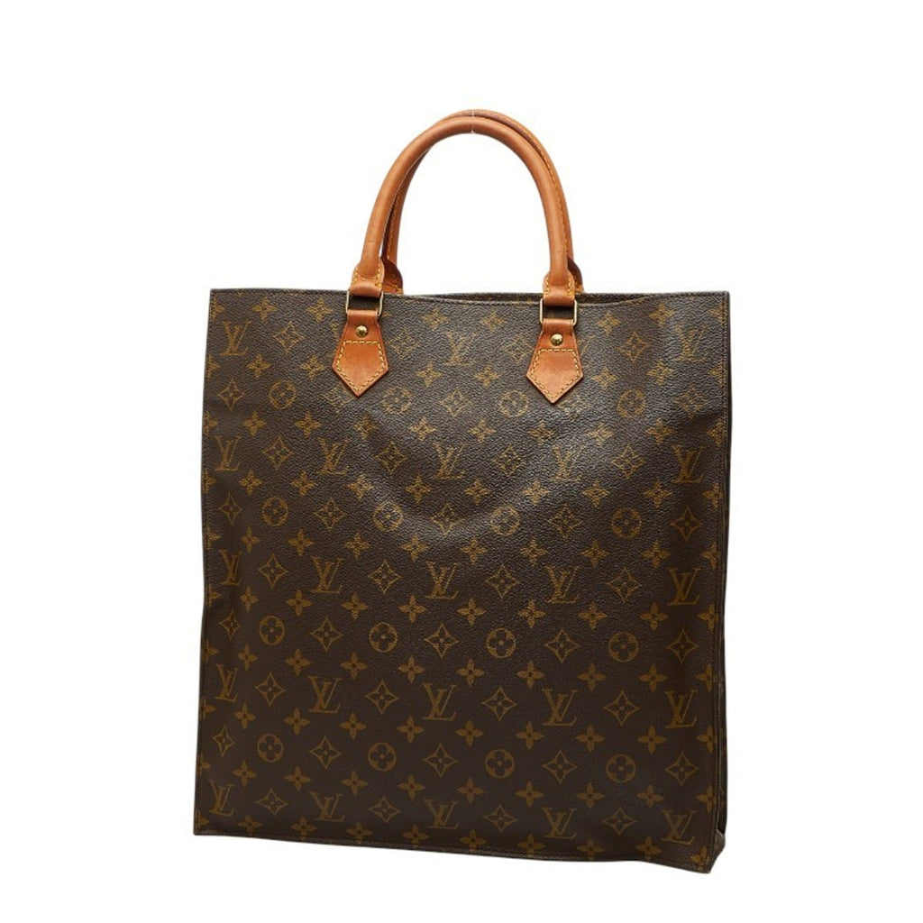 Louis Vuitton Brown Pvc Leather Handbag Tote Bag