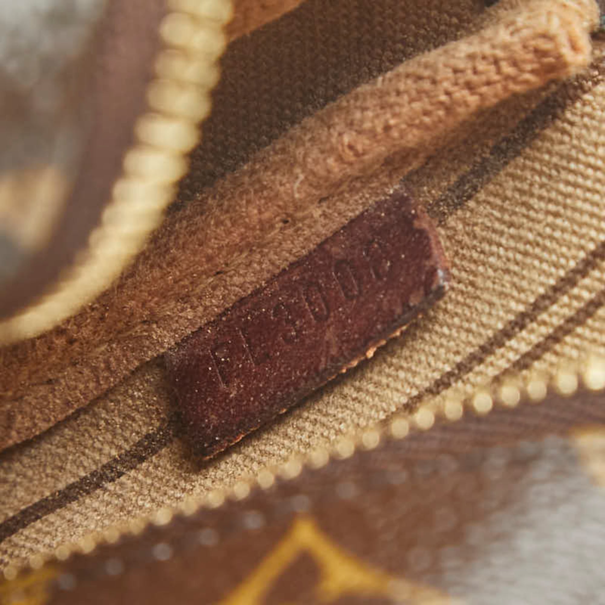 Louis Vuitton Monogram Brown Pvc Leather Handbag Pouch