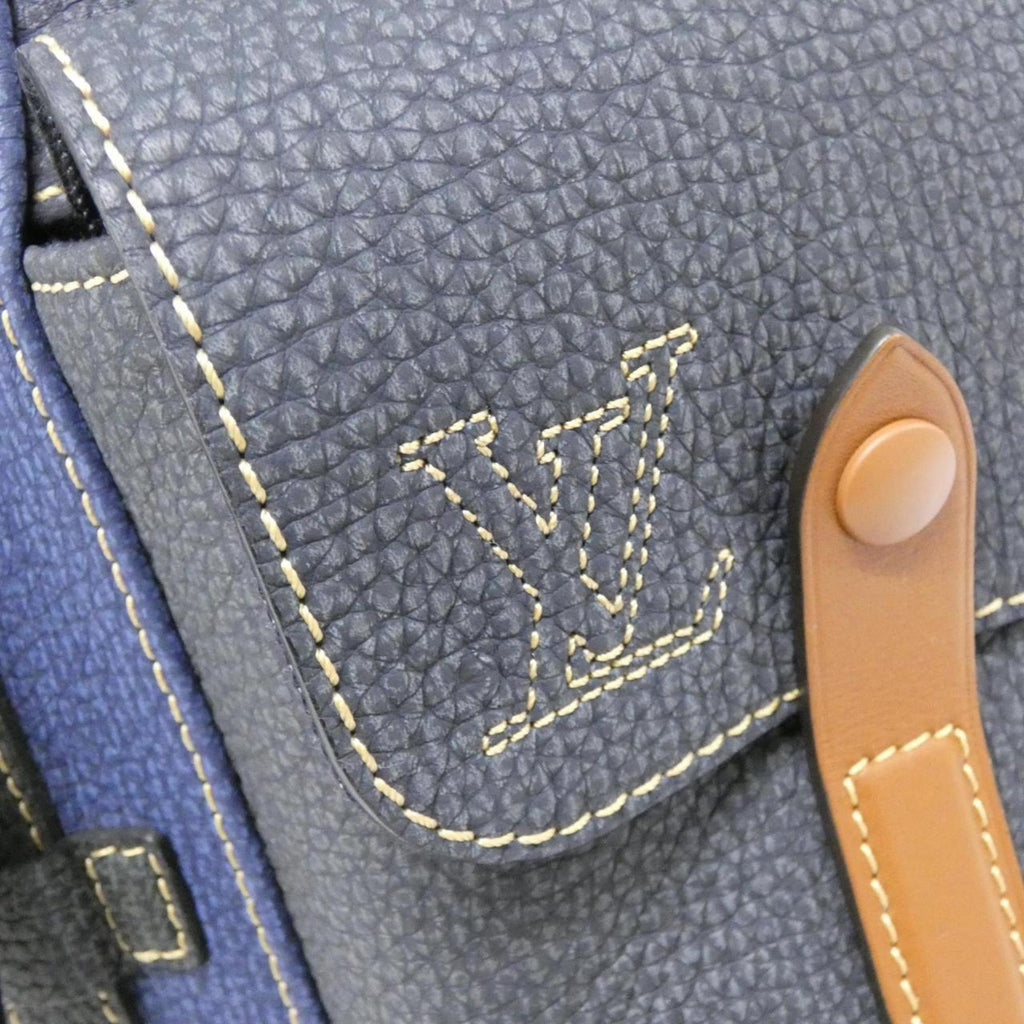 Louis Vuitton Blue Leather Backpack