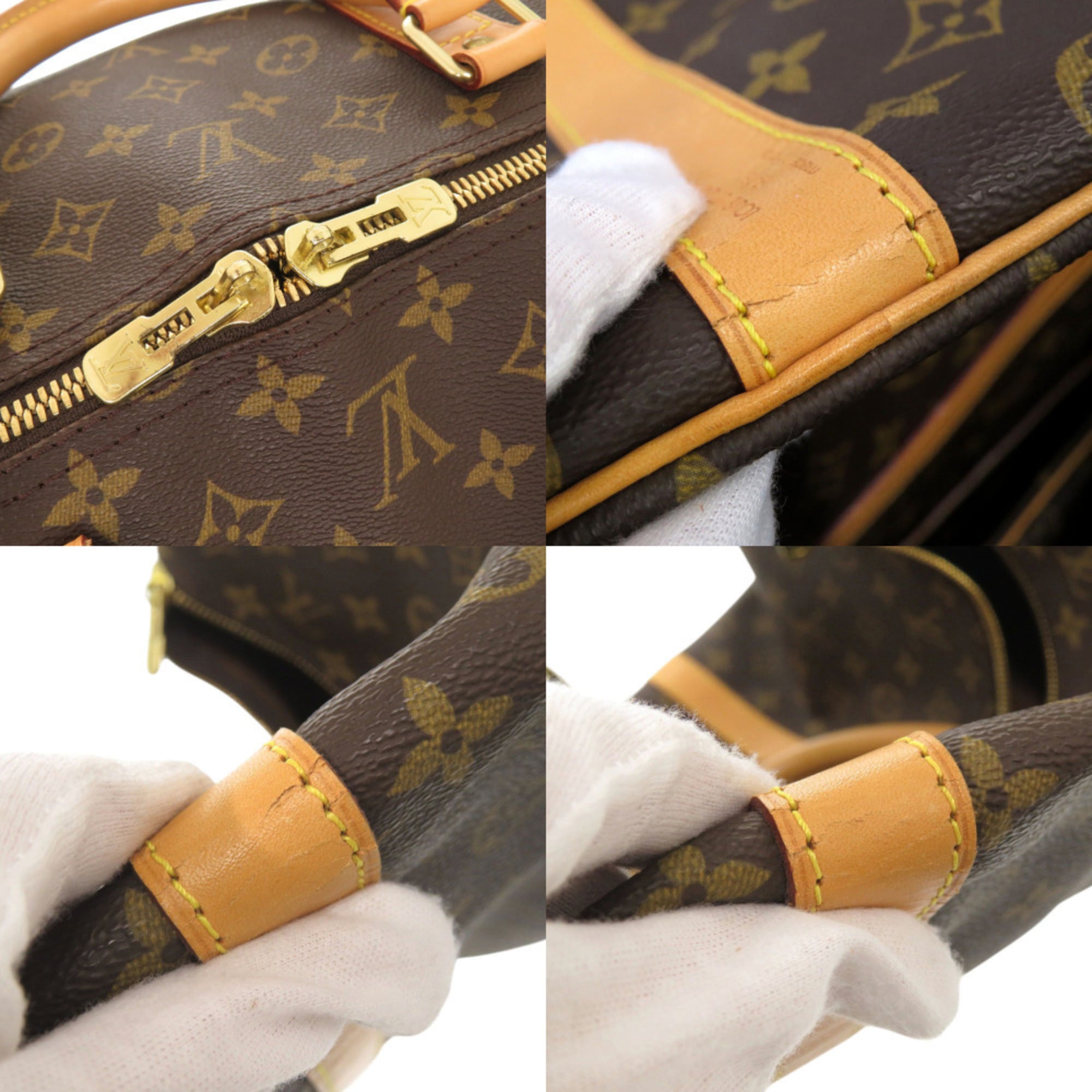 Louis Vuitton Brown Monogram Canvas Boston Bag