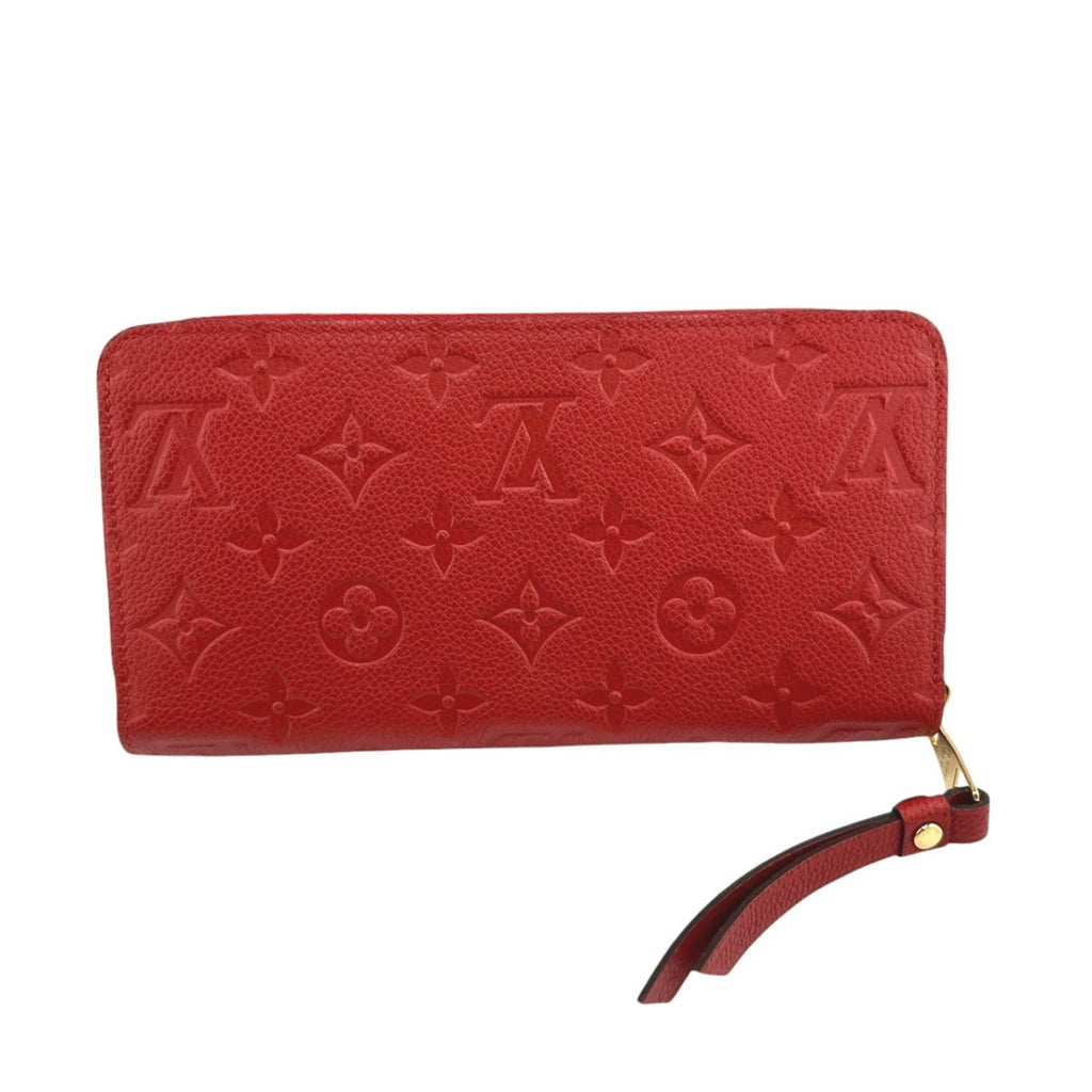 Louis Vuitton Red Color Monogram Empreinte Long Wallet