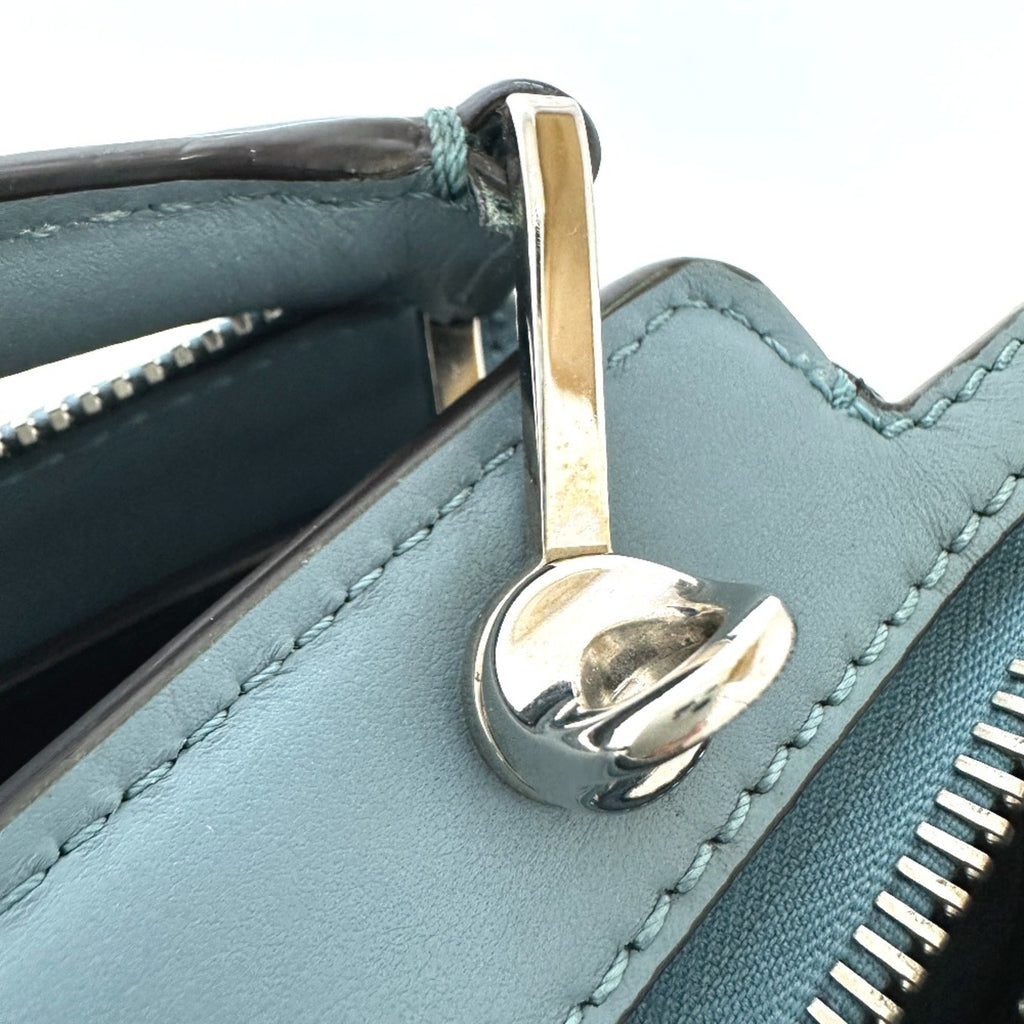 Fendi Blue Leather Handbag