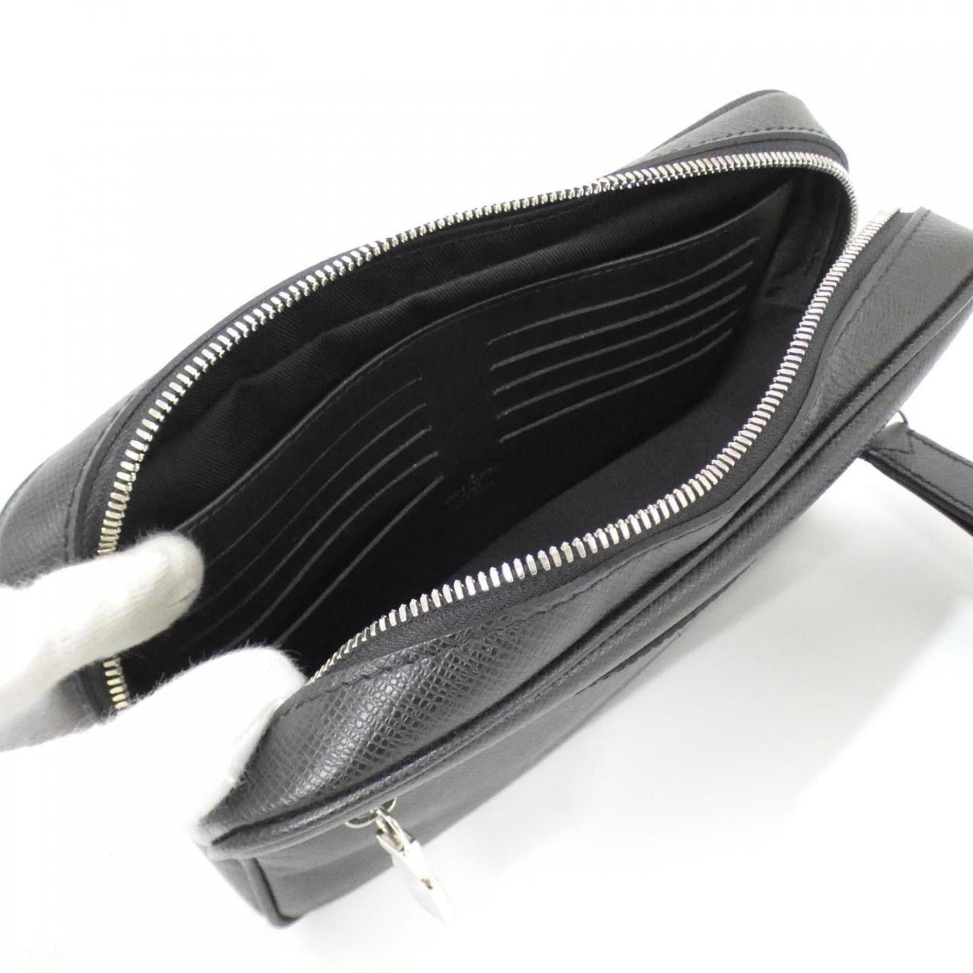 Louis Vuitton Black Leather Pochette