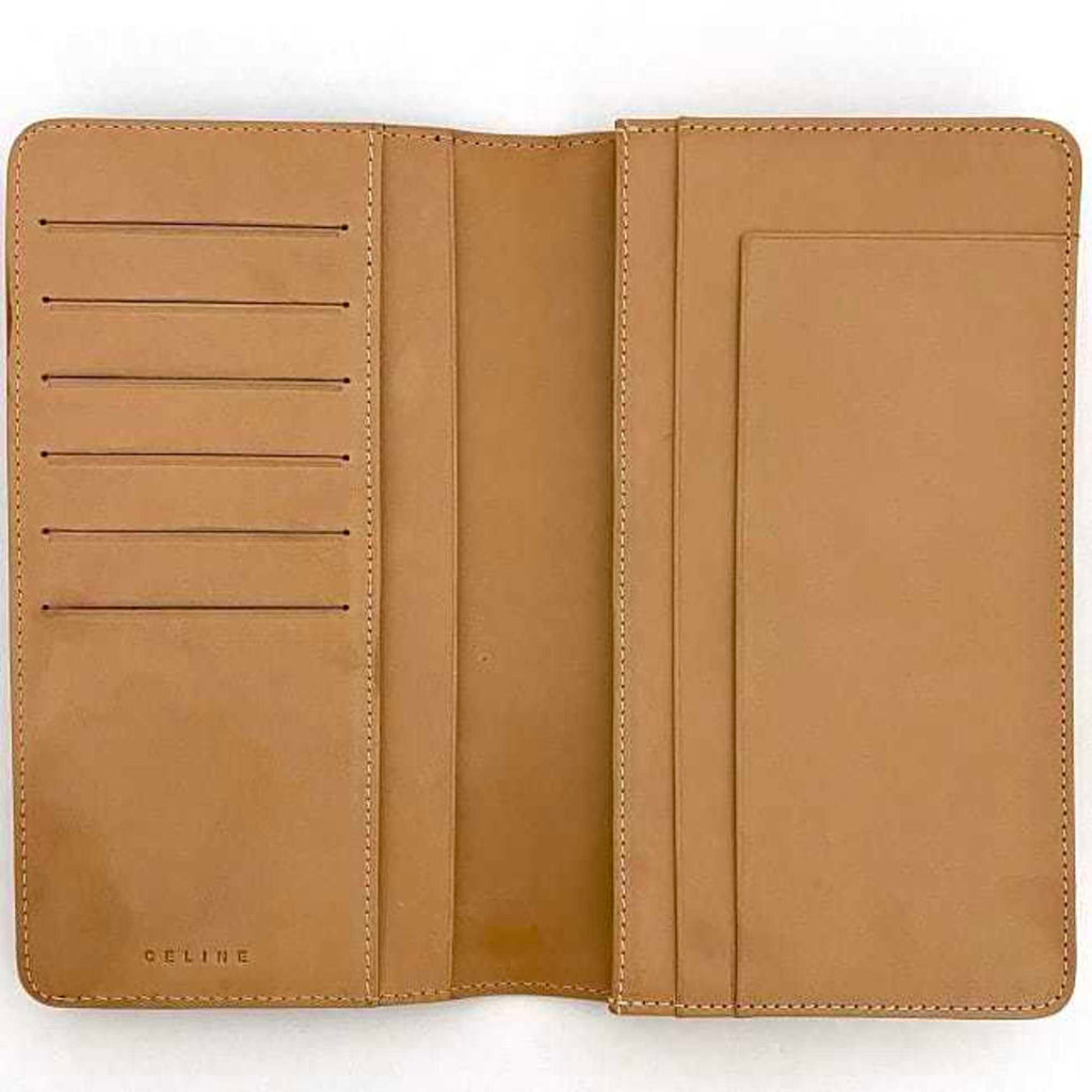 Celine Macadam Brown Pvc Long Wallet (Bi-Fold)