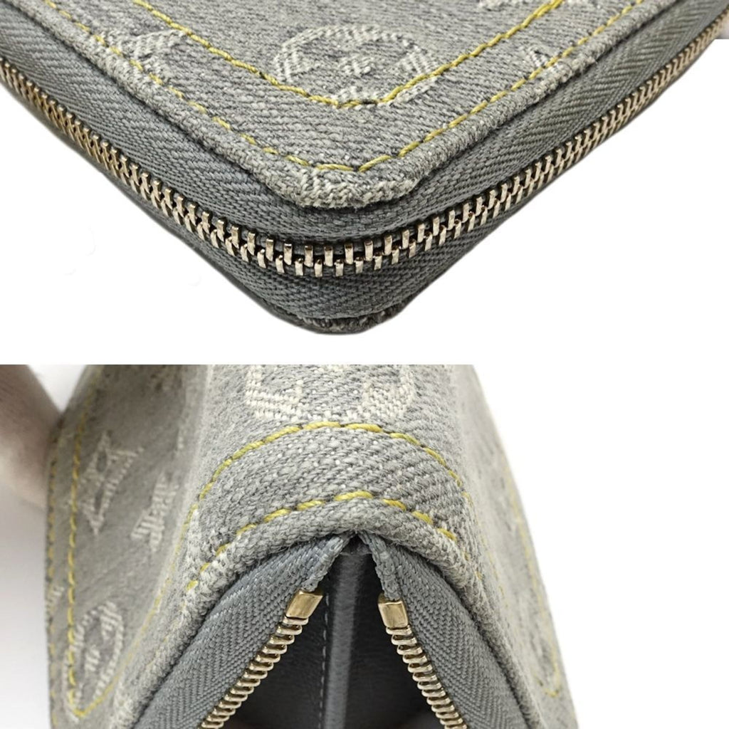 Louis Vuitton Gray Denim Coin Purse/Coin Case