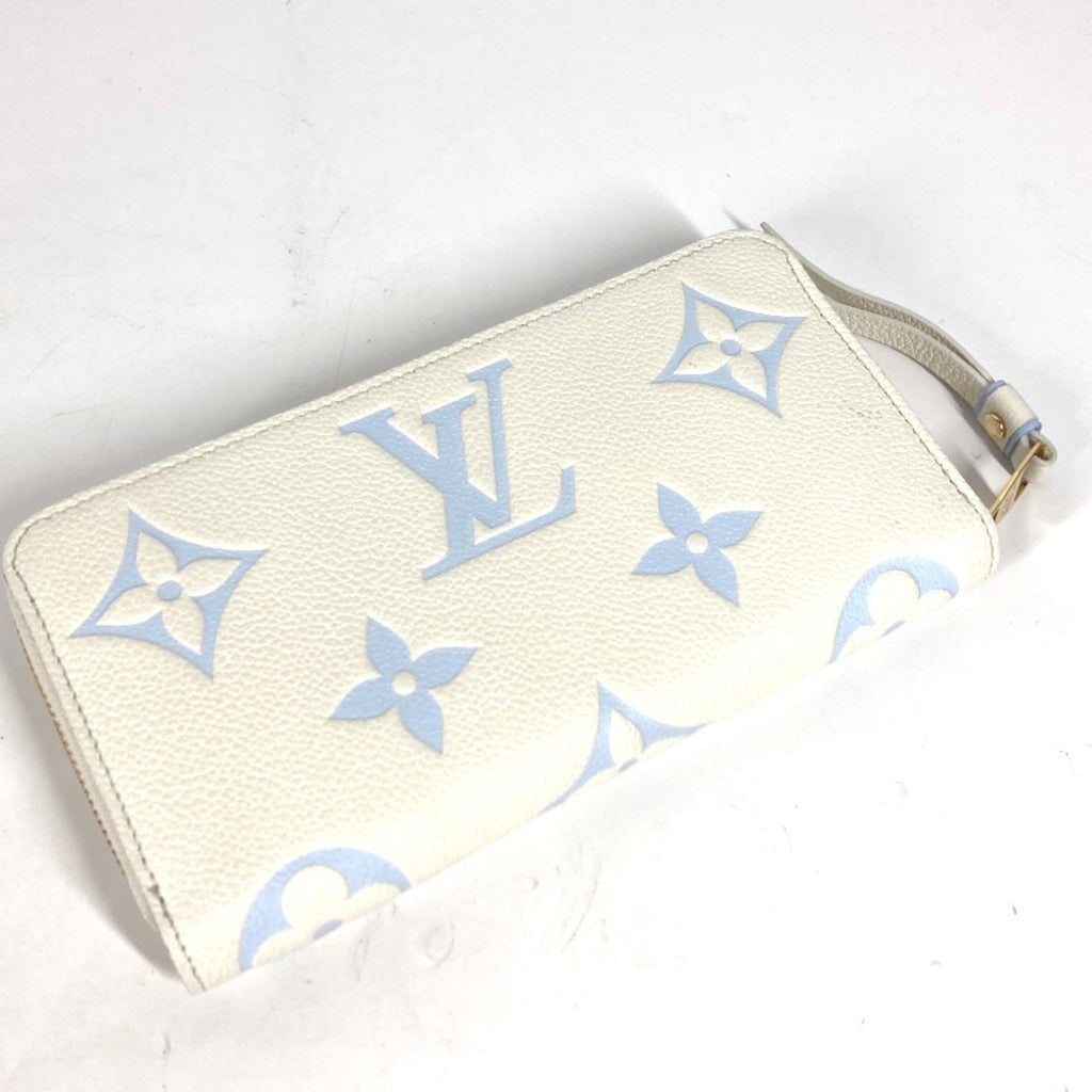 Louis Vuitton Monogram Empreinte Blue White Monogram Empreinte Long Bill Wallet