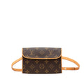 Louis Vuitton Monogram Brown Pvc Leather Pochette Sling Bag
