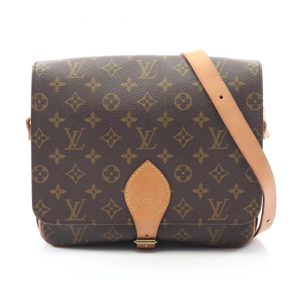 Louis Vuitton Brown Monogram Coated Canvas Leather Shoulder Bag