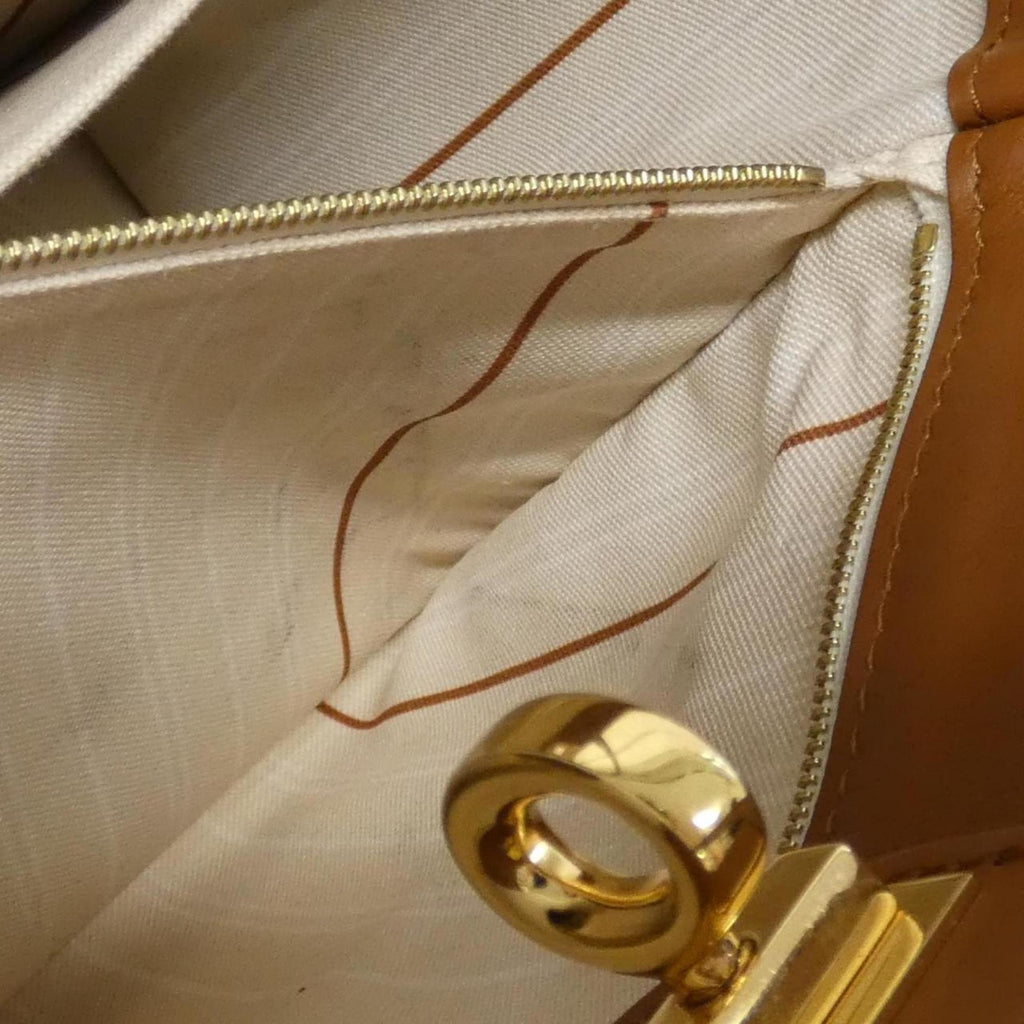 Louis Vuitton Natural Canvas Leather Handbag