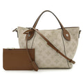 Louis Vuitton Light Beige Mahina Leather Handbag Pouch Shoulder Bag