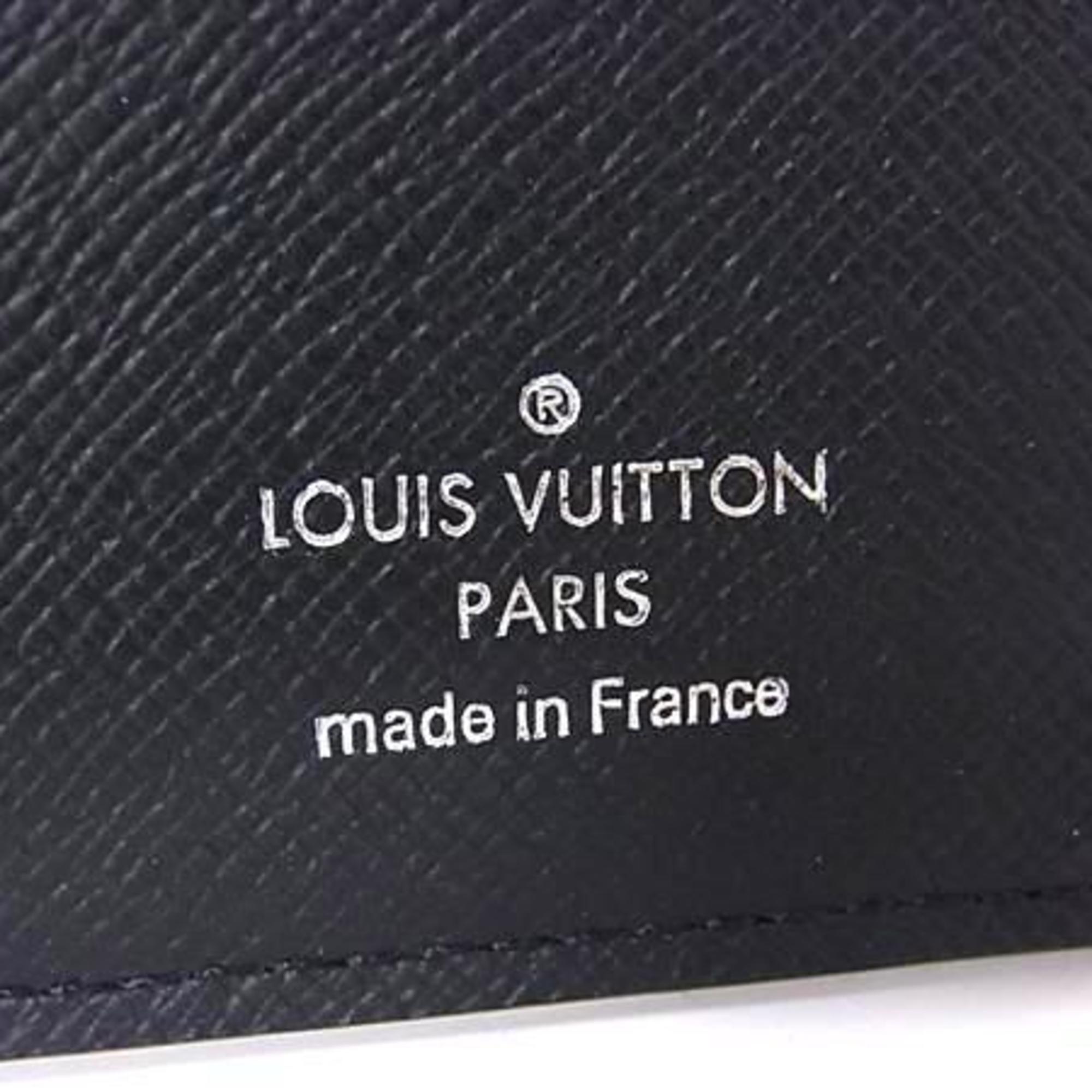 Louis Vuitton Ardoise Black Taiga Leather Coin Purse/Coin Case