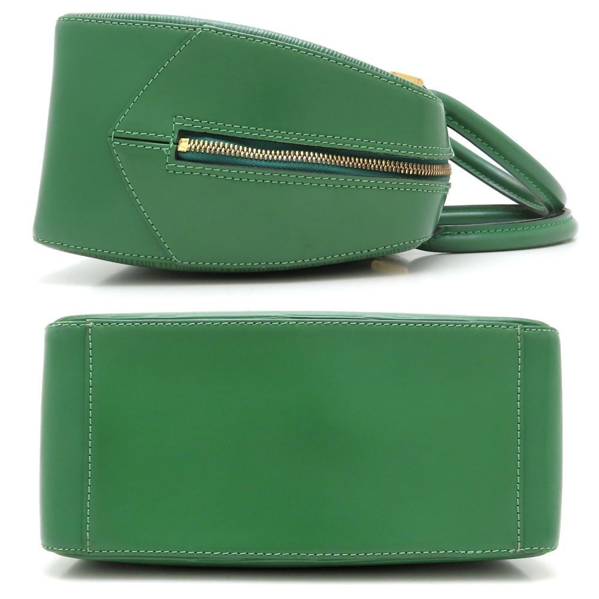 Louis Vuitton Epi Borneo Green Leather Handbag