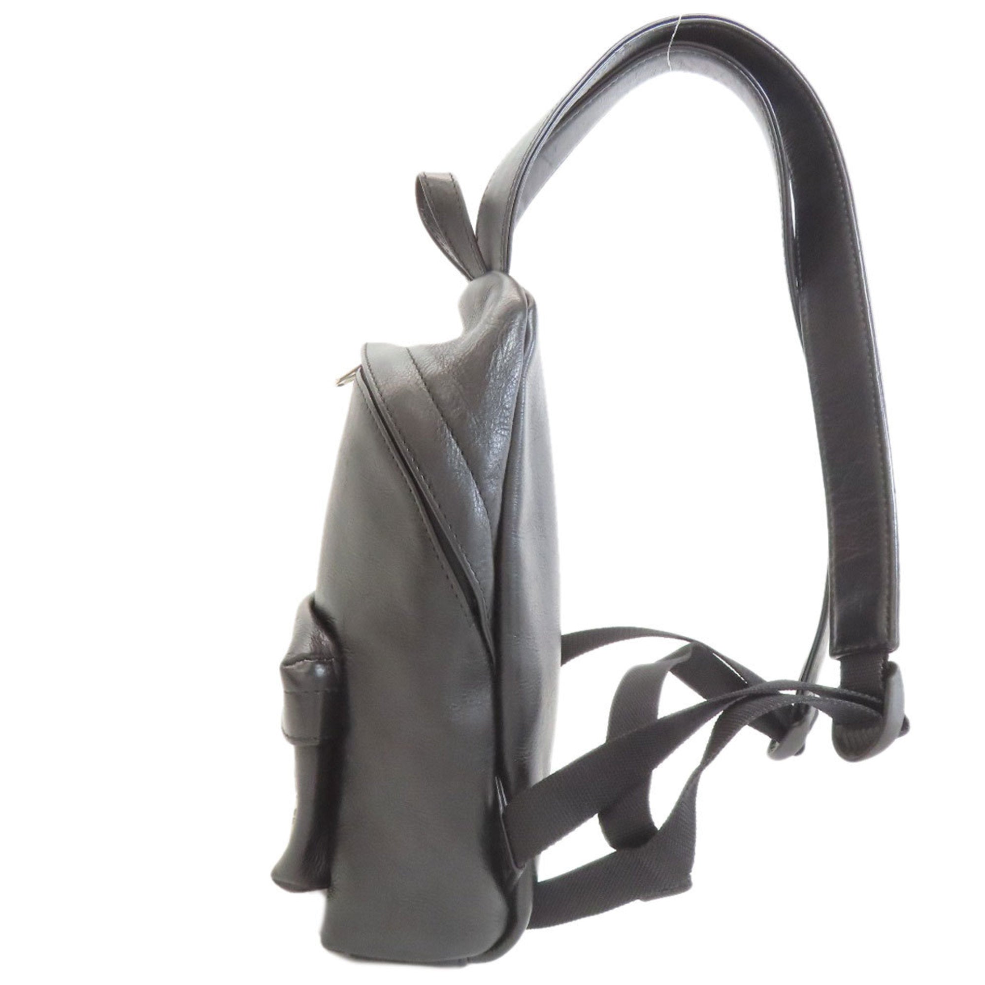 Balenciaga Black Leather Backpack