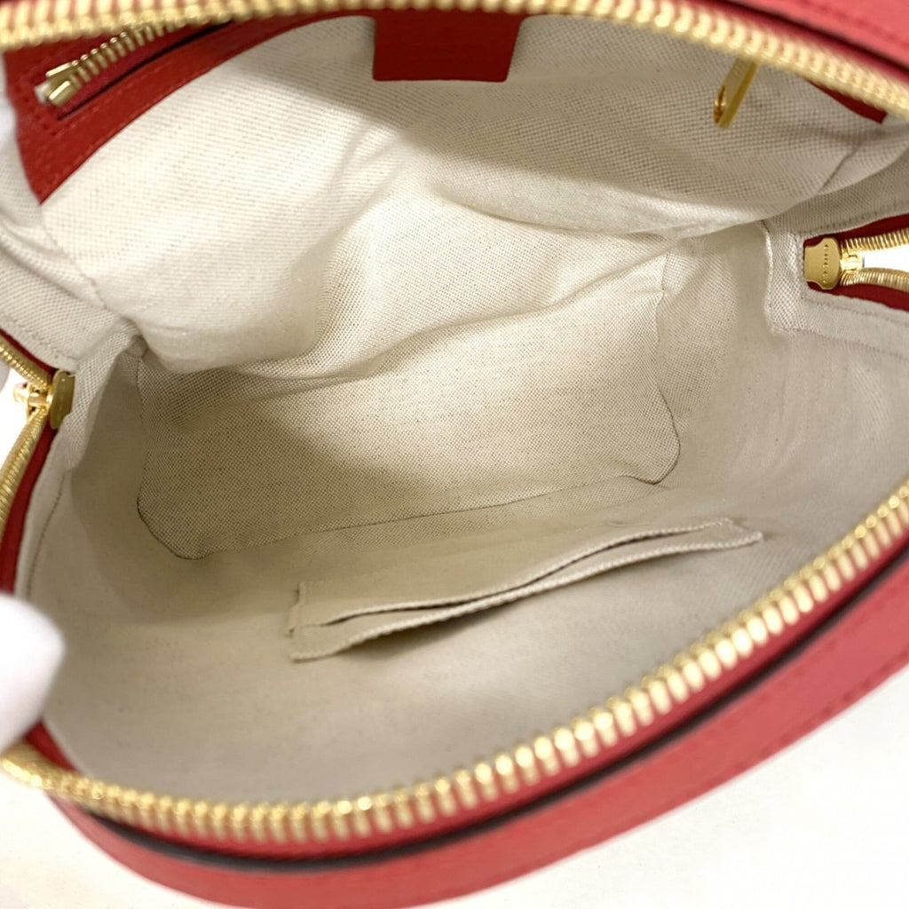 Gucci Beige Red Color Pvc Backpack (Pre-Owned)