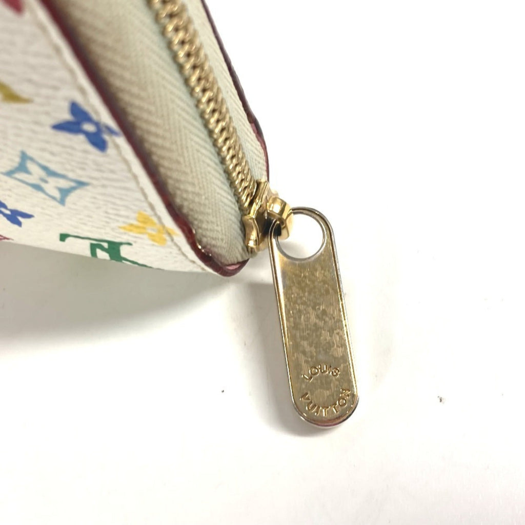Louis Vuitton Monogram Multicolore Litchi White Monogram Multicolore Coin Purse/Coin Case