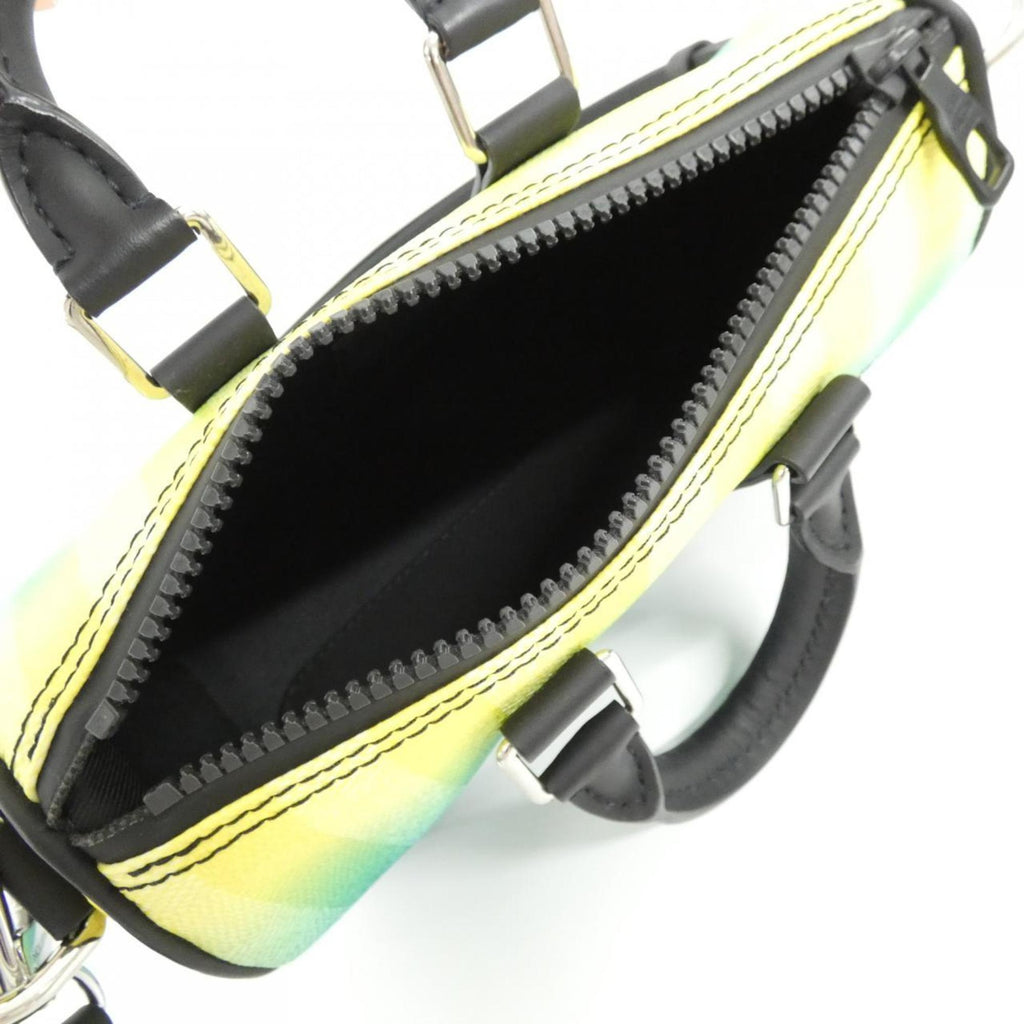 Louis Vuitton Vert Coated Canvas Boston Bag