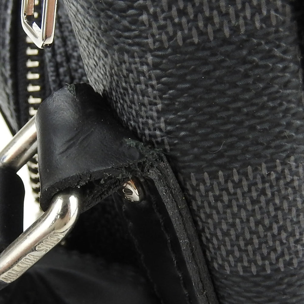 Louis Vuitton Damier Graphite Black Gray Damier Graphite Pochette Shoulder Bag
