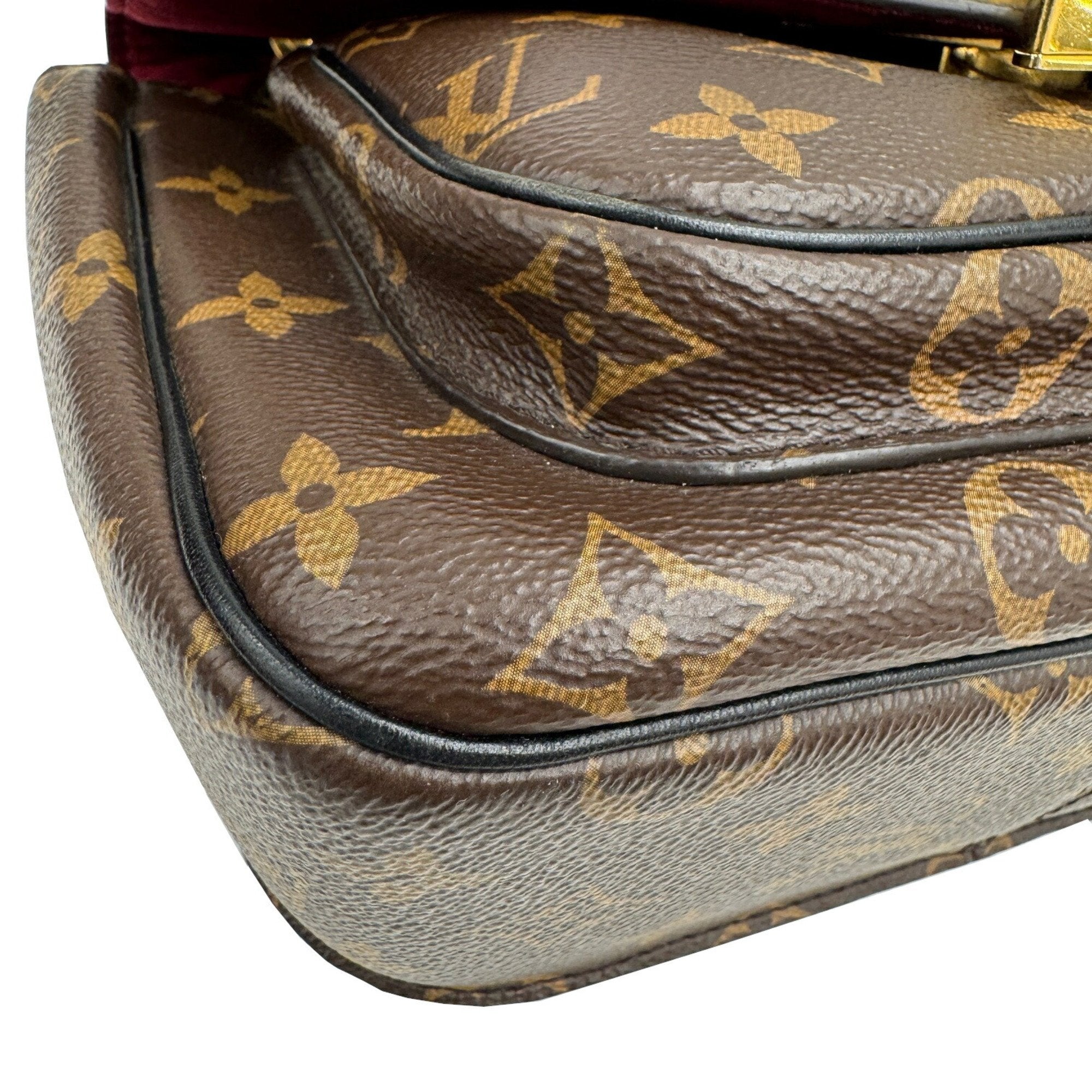 Louis Vuitton Monogram Black Brown Monogram Leather Shoulder Bag