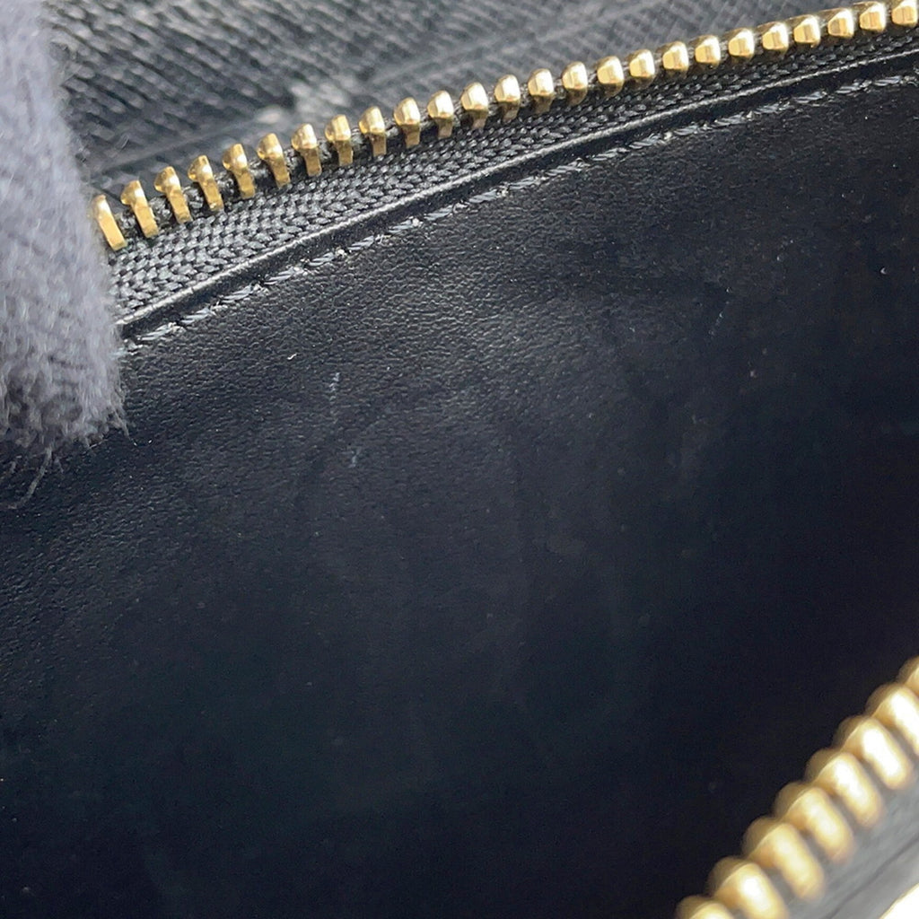 Louis Vuitton Black Noir Spangles Epi Leather Chain/Shoulder Wallet
