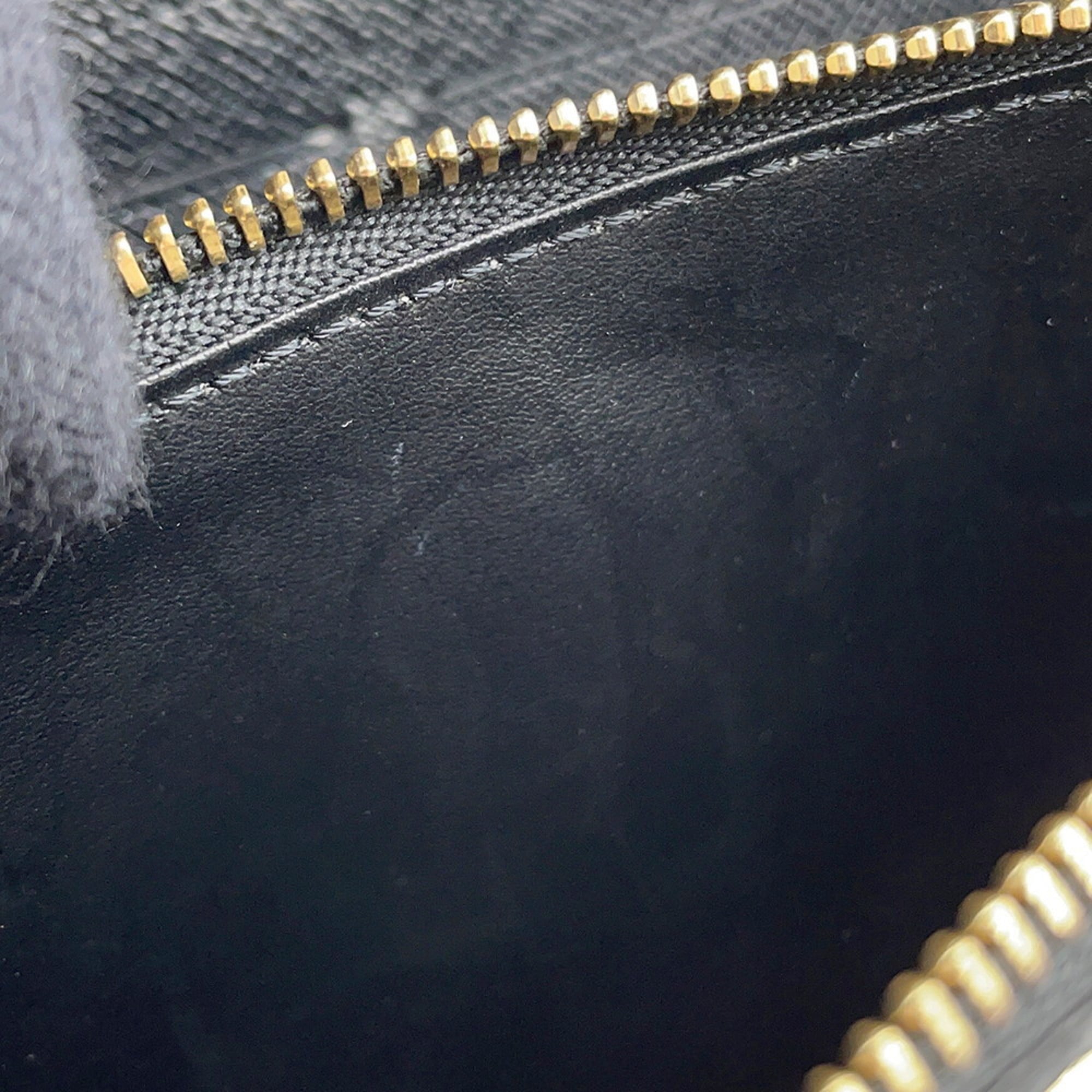 Louis Vuitton Black Noir Spangles Epi Leather Chain/Shoulder Wallet