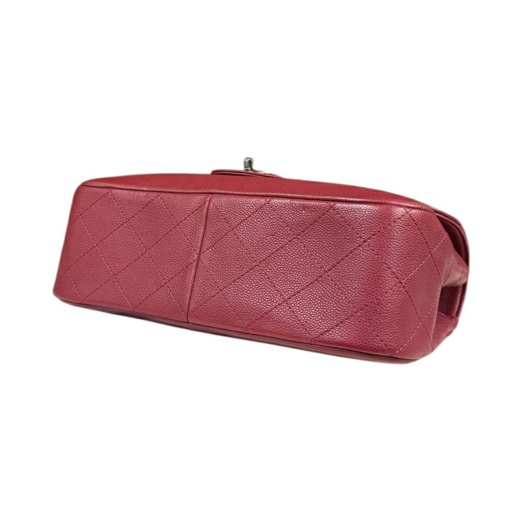 Chanel Matelasse Red Color Leather Shoulder Bag