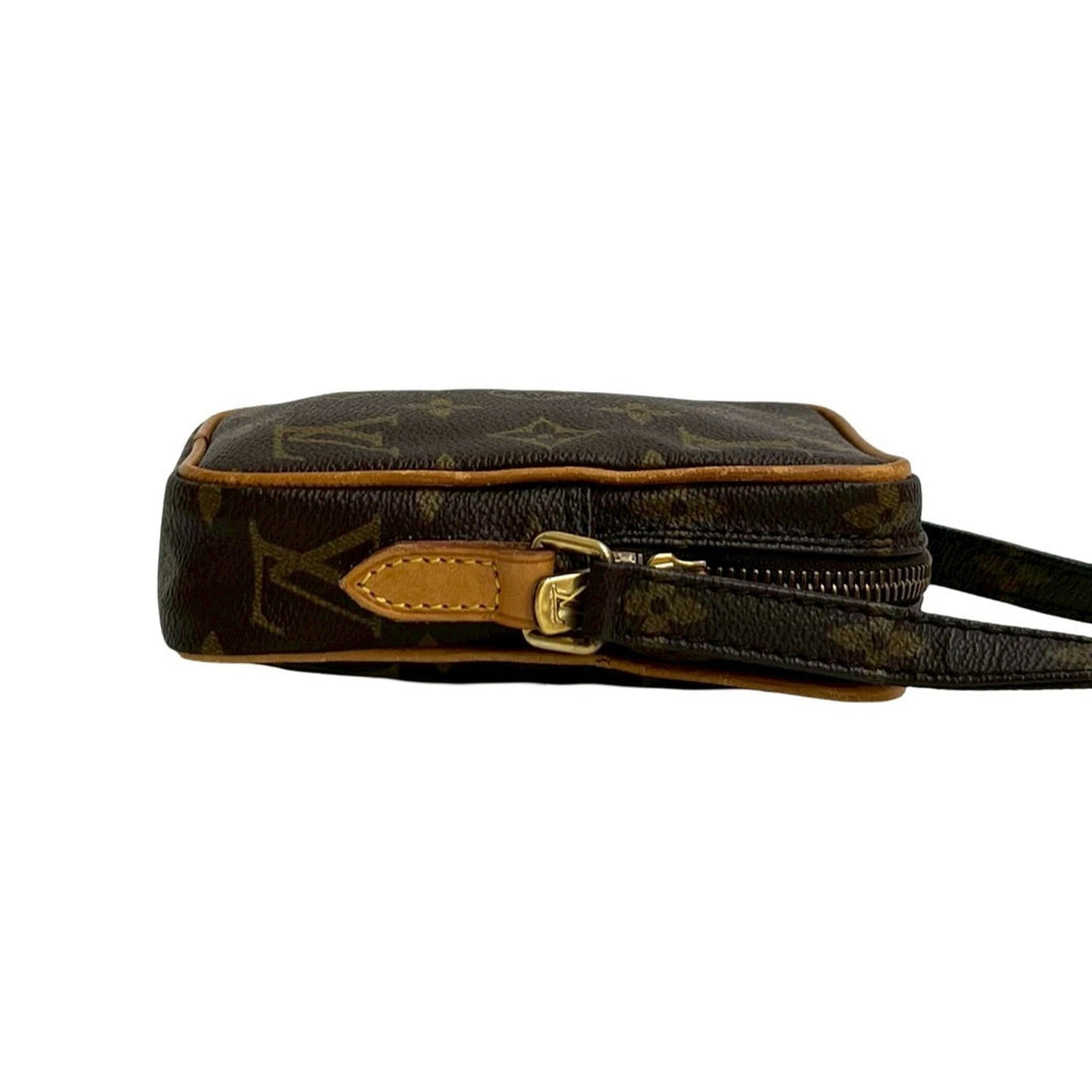 Louis Vuitton Brown Leather Pvc Pochette Shoulder Bag