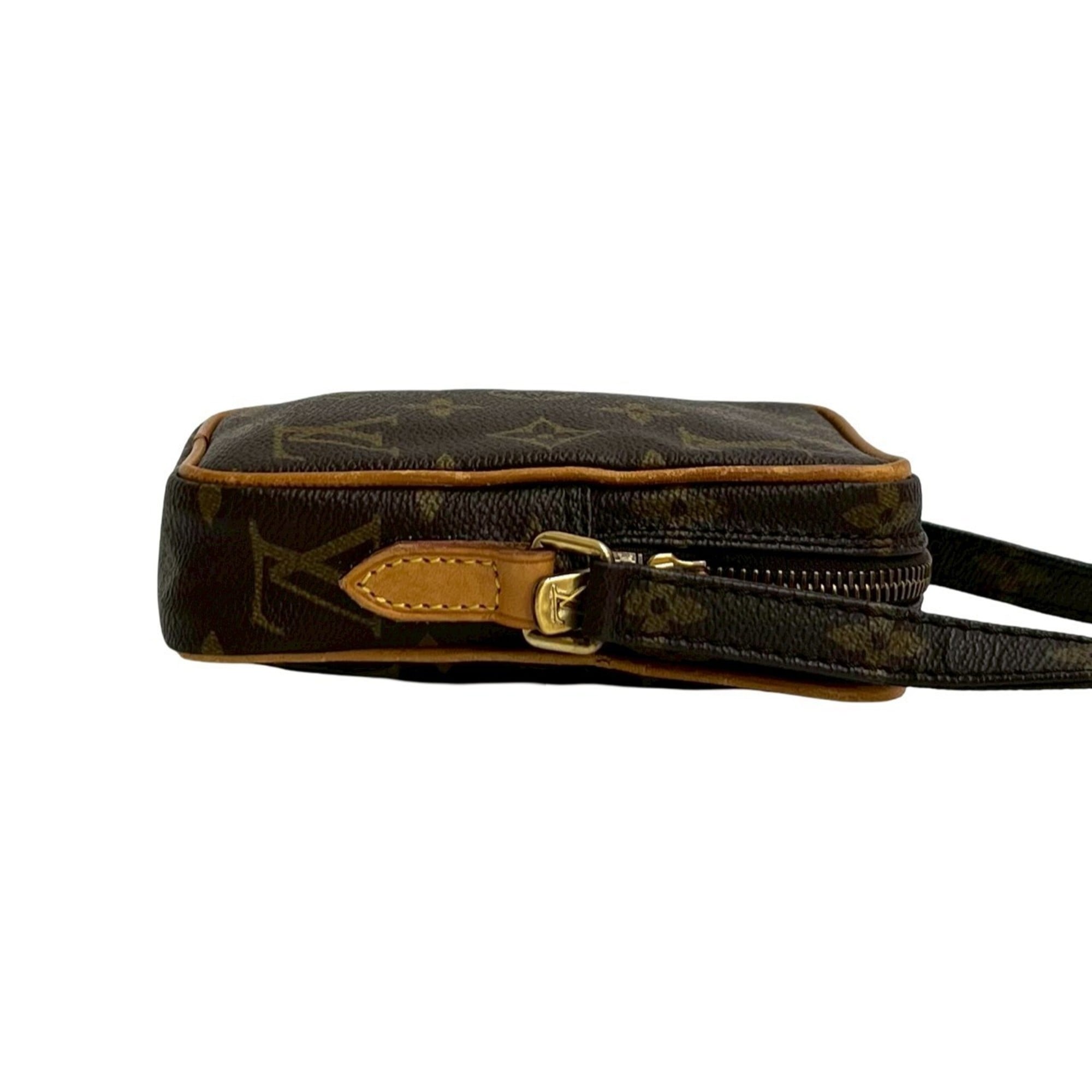 Louis Vuitton Brown Leather Pvc Pochette Shoulder Bag