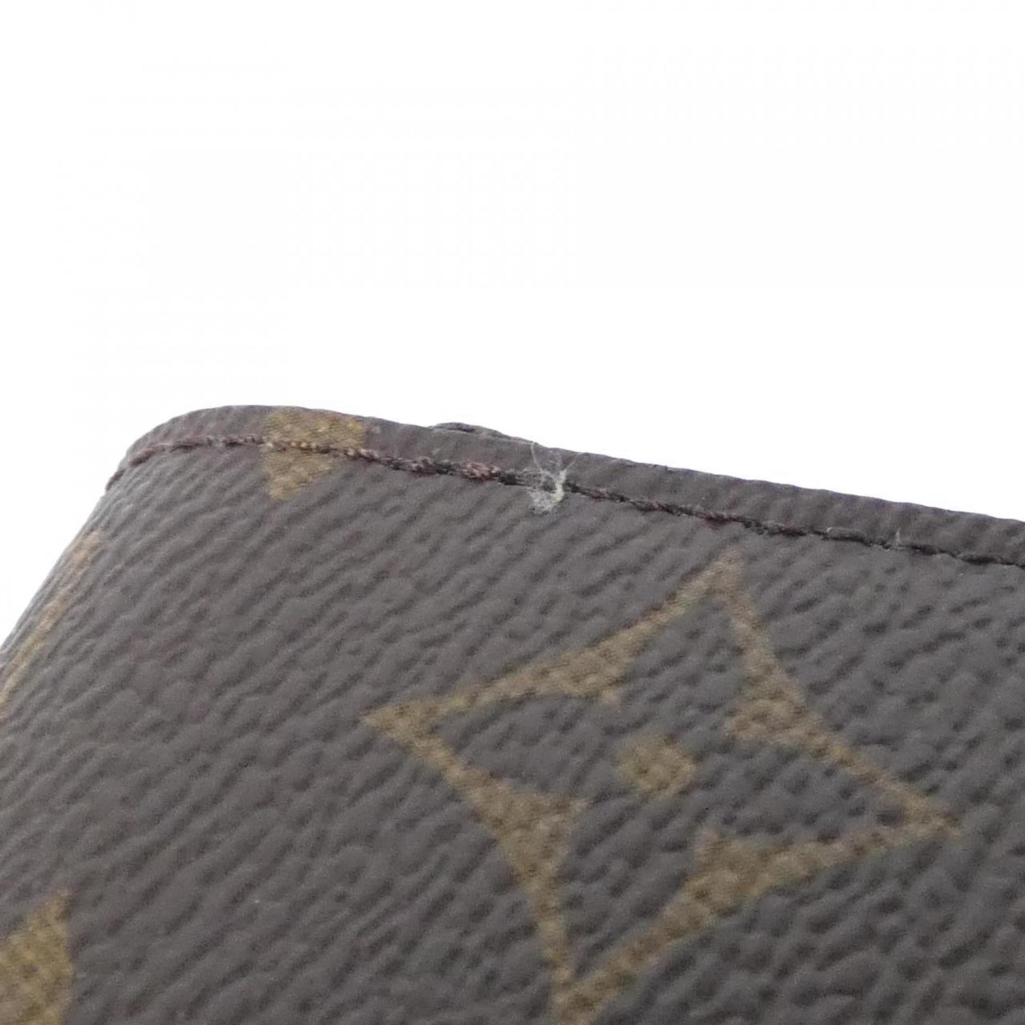 Louis Vuitton Marron Coated Canvas Long Wallet