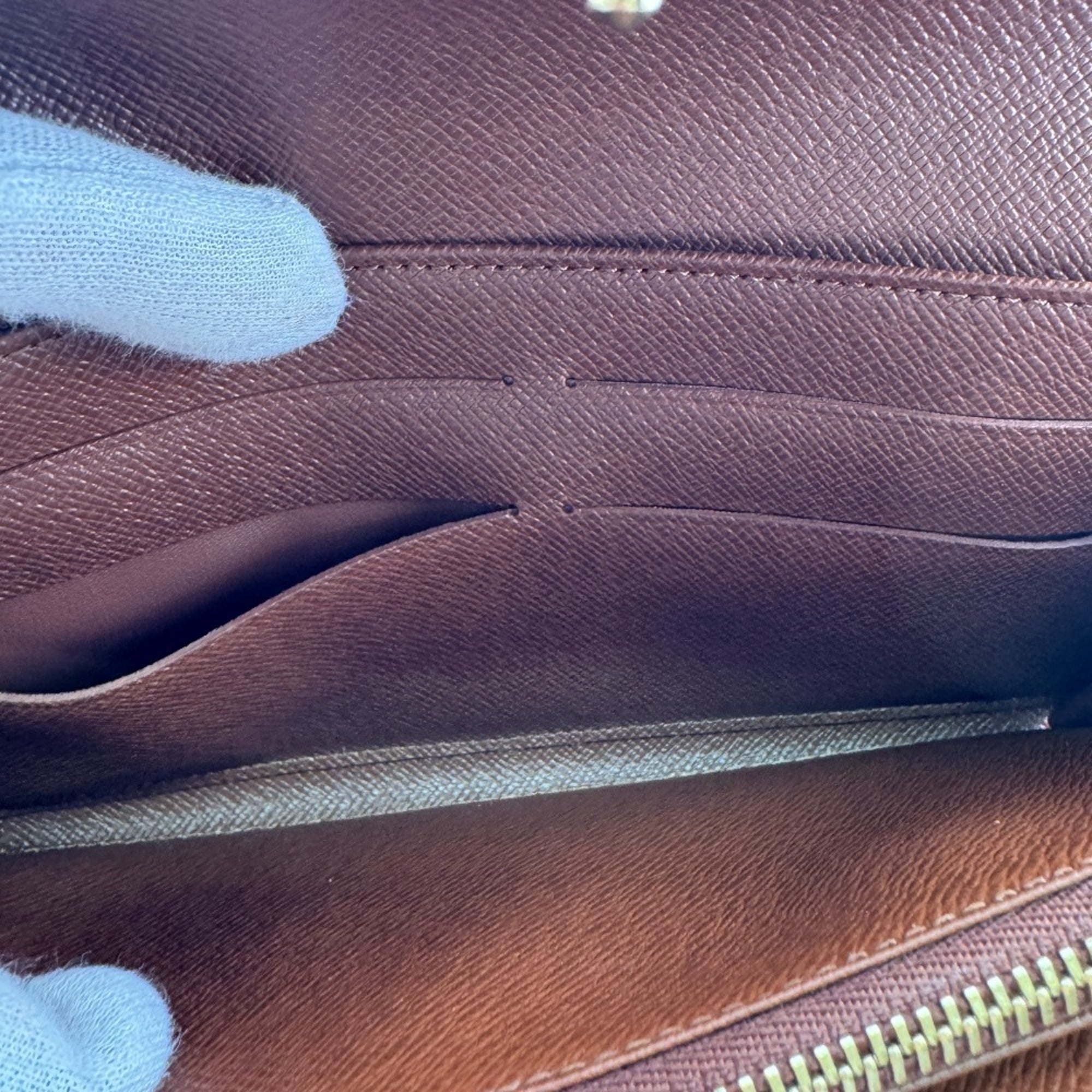 Louis Vuitton Monogram Brown Leather Long Wallet