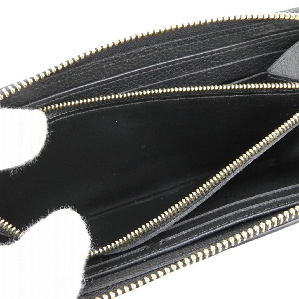 Louis Vuitton Black Noir Leather Long Wallet