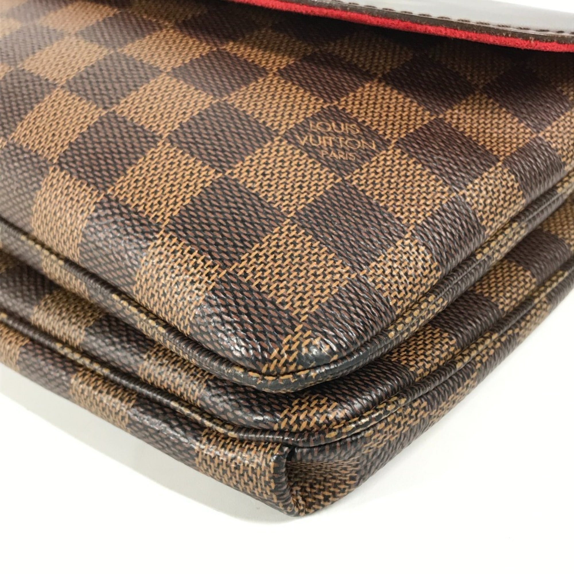 Louis Vuitton Brown Ebene Damier Canvas Pochette Shoulder Bag