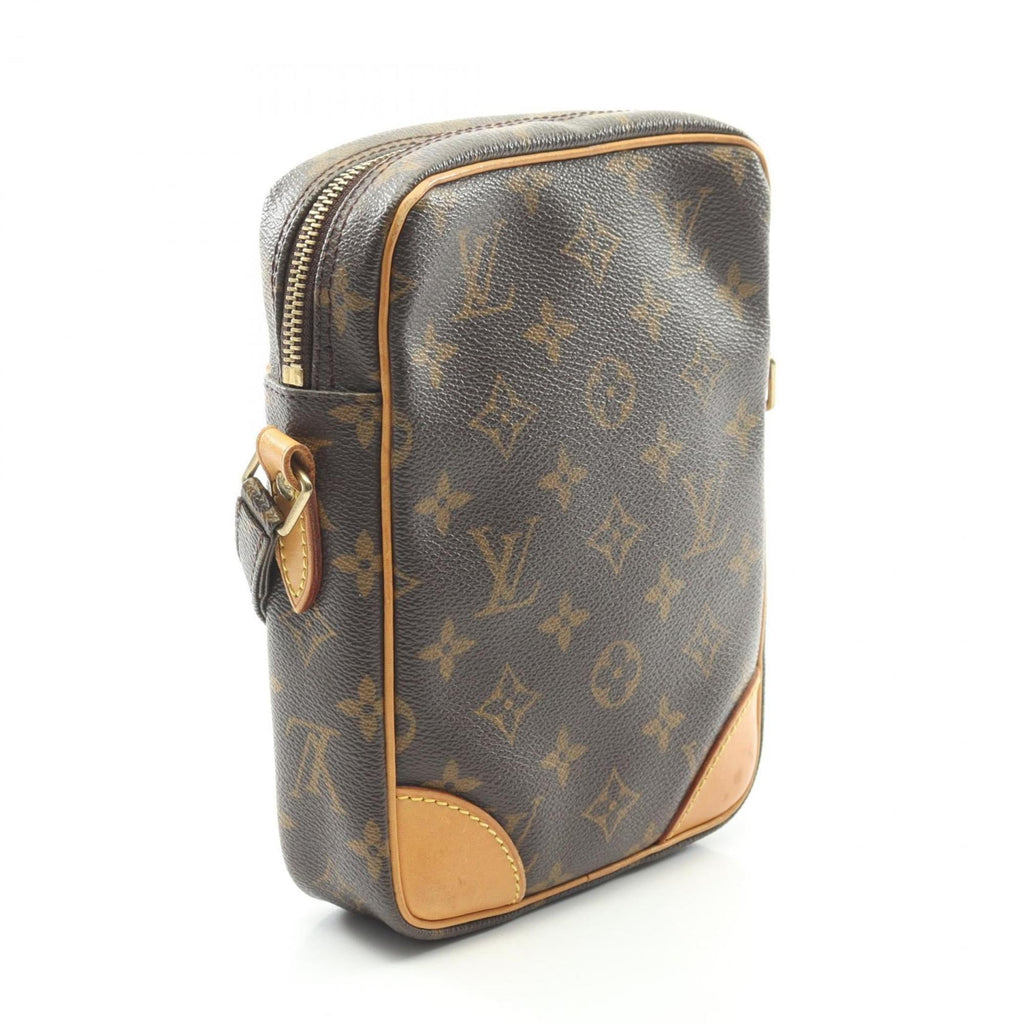 Louis Vuitton Brown Monogram Coated Canvas Leather Shoulder Bag