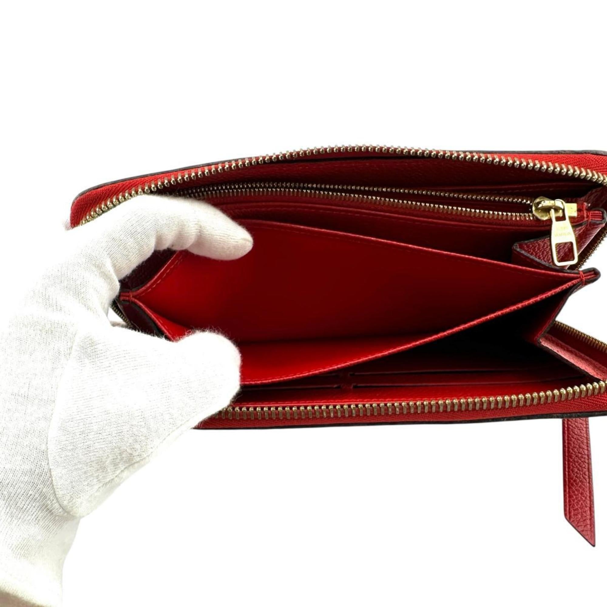 Louis Vuitton Monogram Empreinte Red Color Monogram Empreinte Long Wallet