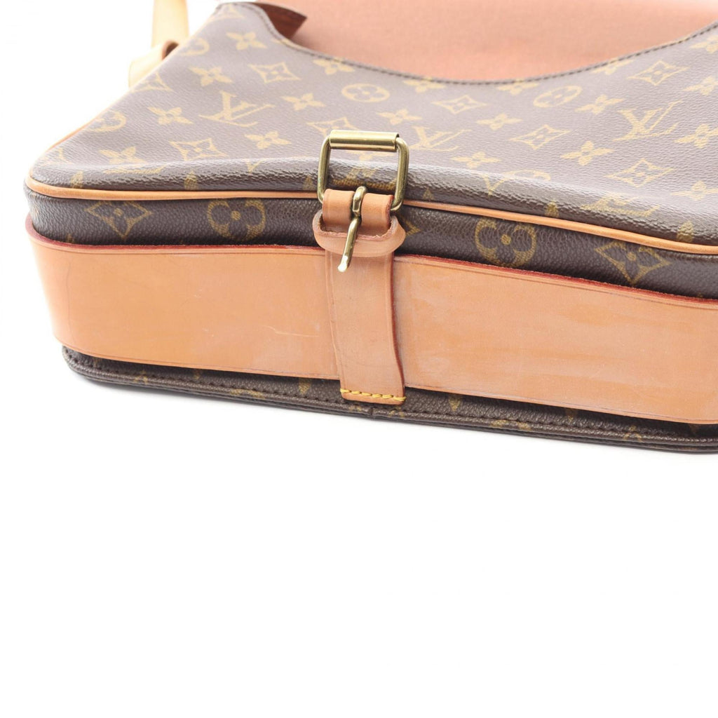 Louis Vuitton Brown Monogram Coated Canvas Leather Shoulder Bag