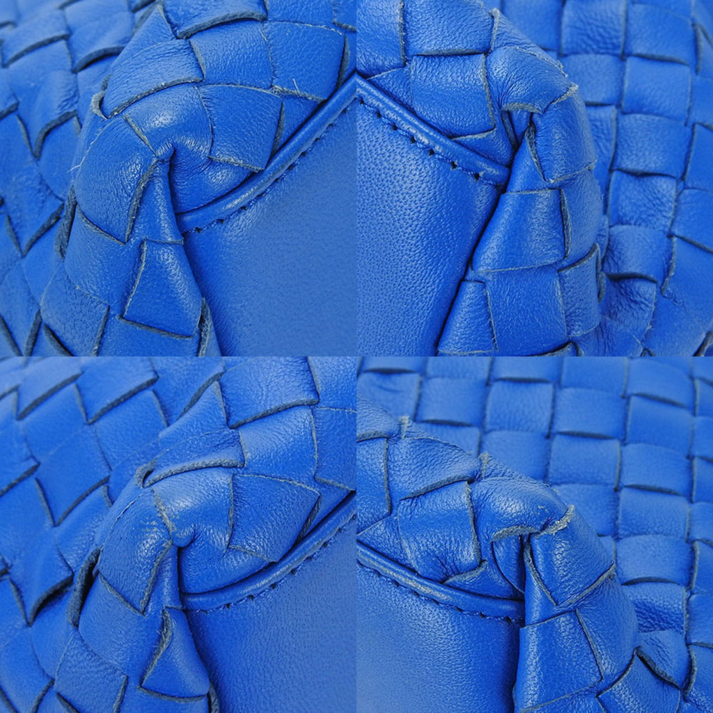 Bottega Veneta Intrecciato Blue Intrecciato Handbag