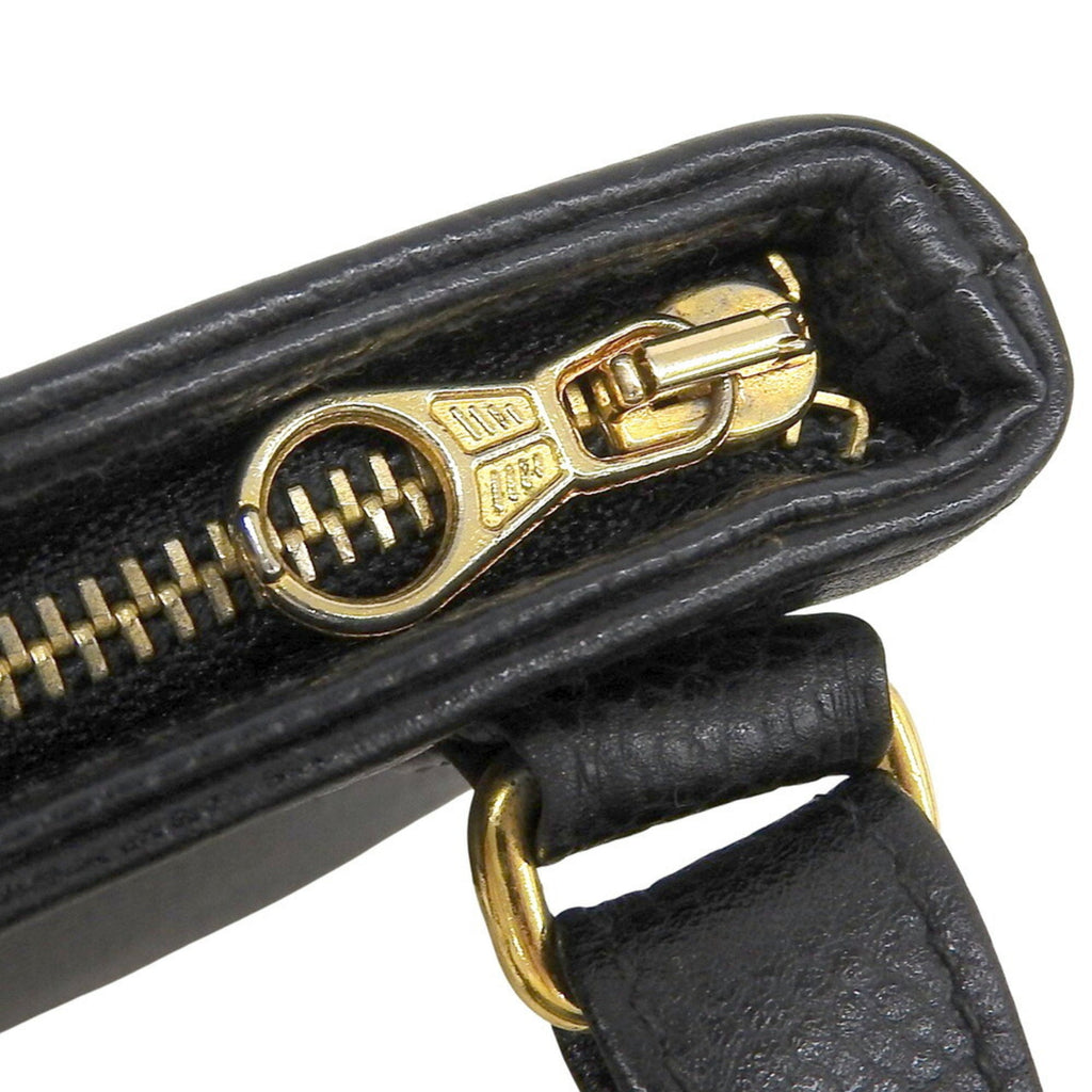 Chanel Black Grained Calfskin Fanny Pack